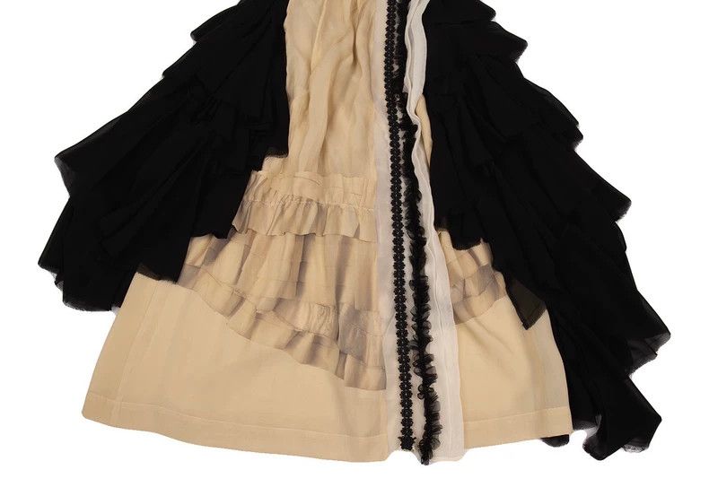 Comme des Garcons Comme des Garcons size M Broken bride beige black retro la Size 23" - 6 Thumbnail