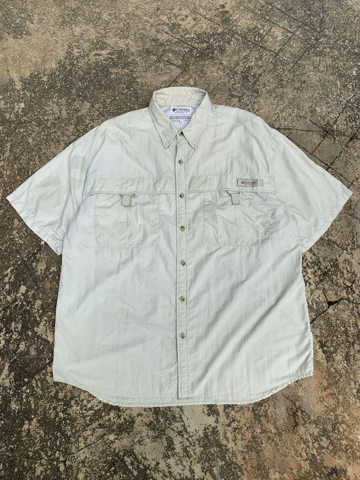 Columbia 2000s Columbia USA PFG Fishing Nylon Vent Shirt Size US L / EU 52-54 / 3 - 1 Thumbnail