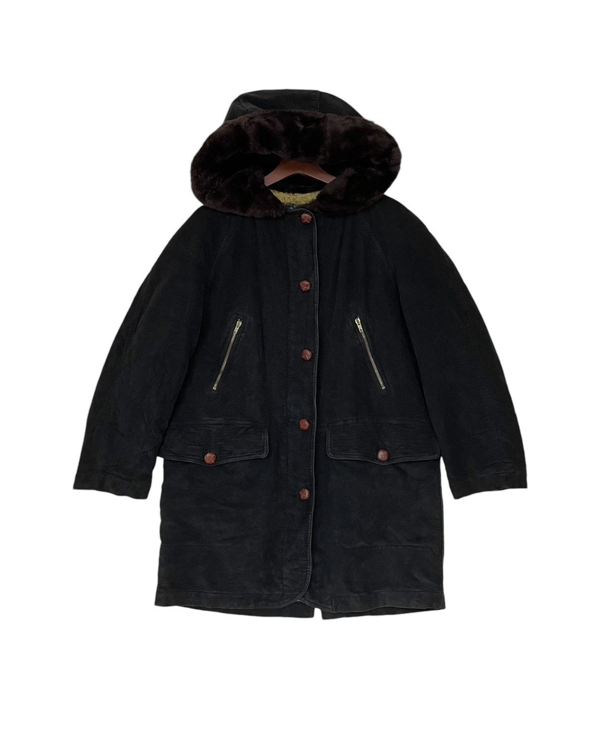 Iceberg × Vintage Vintage Brand Iceberg Embroidered Logo Fur Parkas 1990s Size US M / EU 48-50 / 2 - 1 Thumbnail