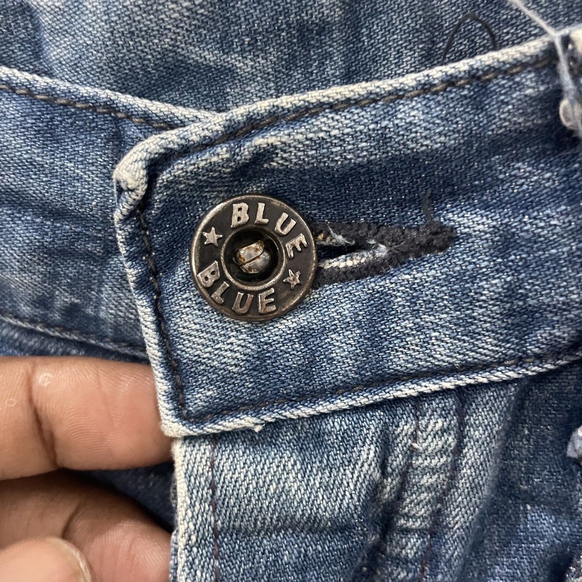 Blue Blue Japan Vintage Blue Blue Japan Bush Denim Jeans Size US 30 / EU 46 - 5 Thumbnail