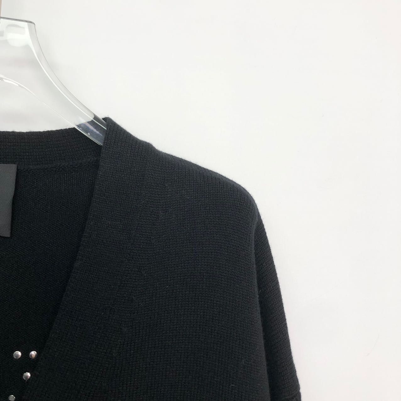 Givenchy Givenchy Black Loose Wool Knit Cardigan K26WX Size S / US 4 / IT 40 - 3 Thumbnail