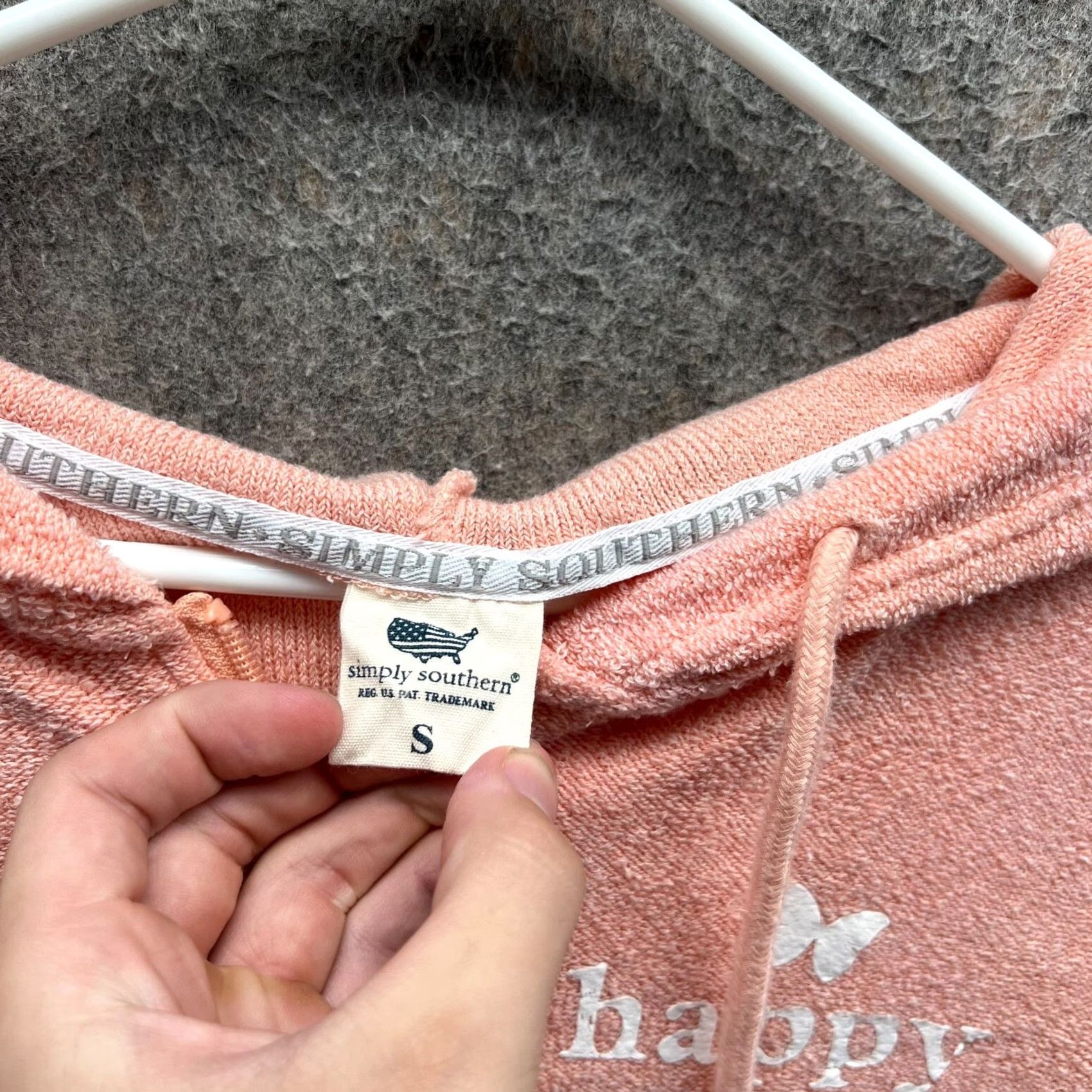 Pinko Simply Southern Hoodie Womens Small Pink Pullover Hooded Crew Neck Fleece Logo Sweatshirt Size S / US 4 / IT 40 - 4 Thumbnail