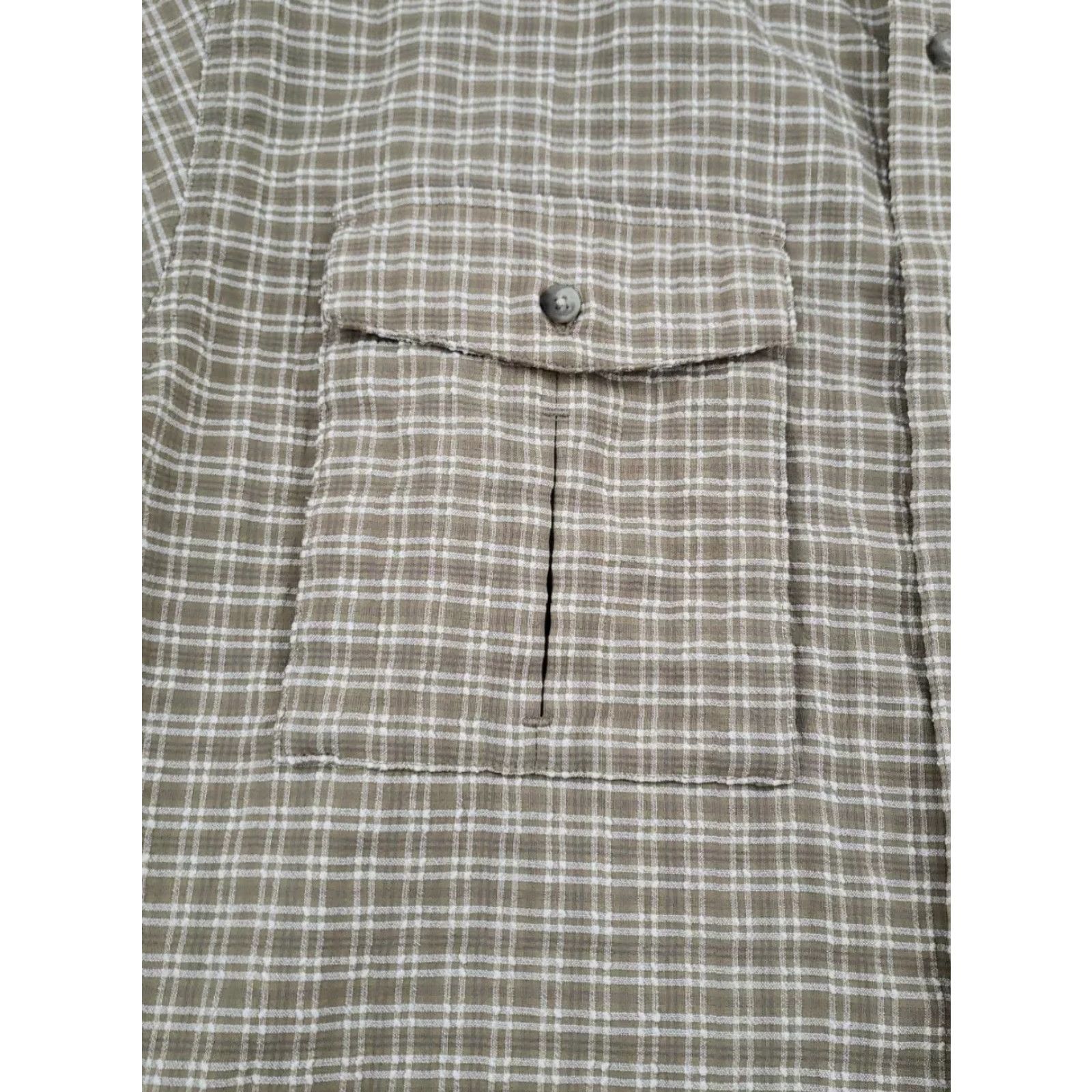 The North Face The North Face Shirt Adult Medium Green Brown Plaid Button Up Pockets Hiking Men Size US M / EU 48-50 / 2 - 4 Thumbnail