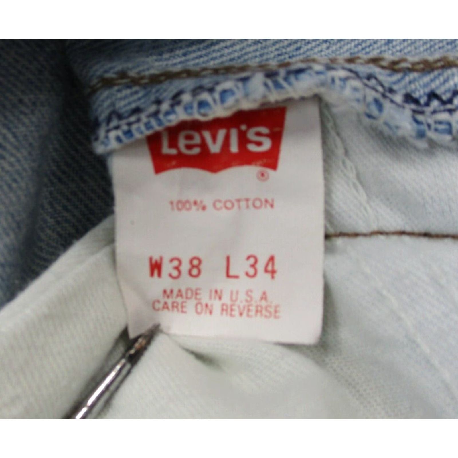 Levi's VINTAGE Levi's Silvertab Jeans 549 Blue Stone Wash 38x34 Mens Regular 80s 90s USA Denim Straight Size US 30 / EU 46 - 3 Thumbnail