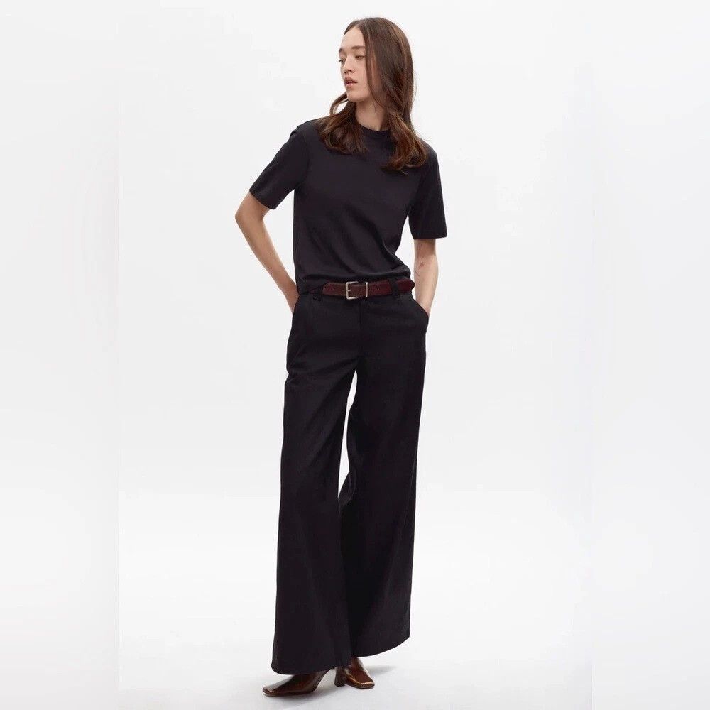 Kotn Kotn Black Flared Radio Trouser Size 28" / US 6 / IT 42 - 1 Thumbnail