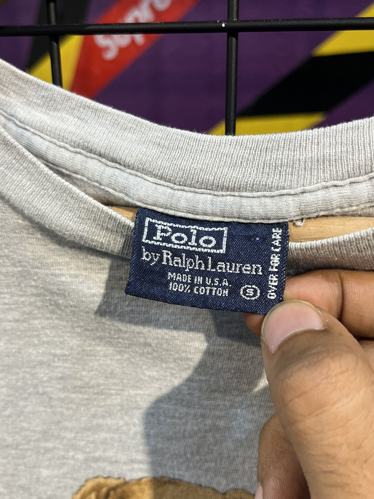 Polo Ralph Lauren × Vintage Vintage Polo Bear Ralph Lauren Sport T Shirt Size US S / EU 44-46 / 1 - 5 Thumbnail