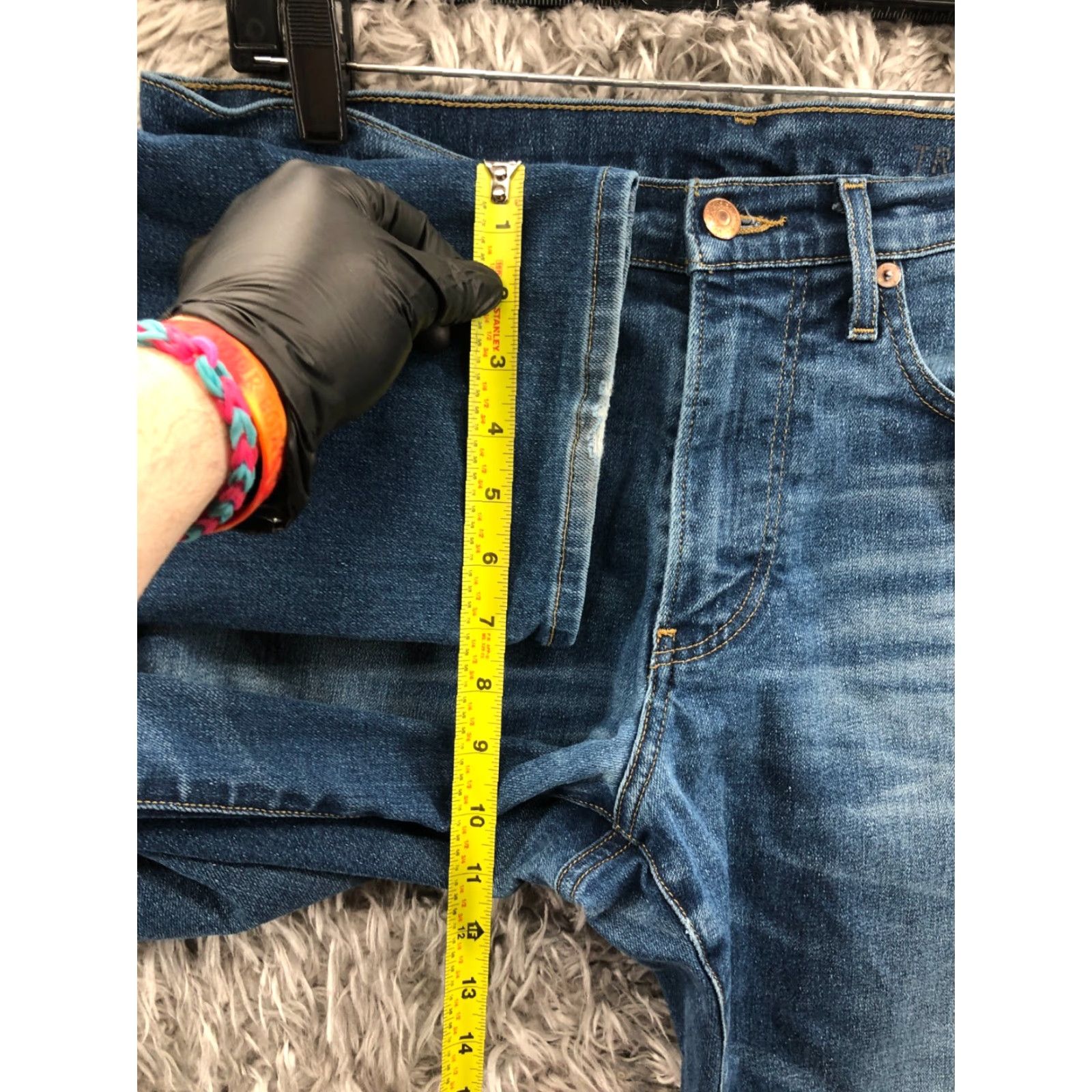 Vintage Trumaker Jeans Main Selling Point: Straight, Mid Rise, Blue, 33x32, Mens, Regular Size US 33 - 4 Thumbnail