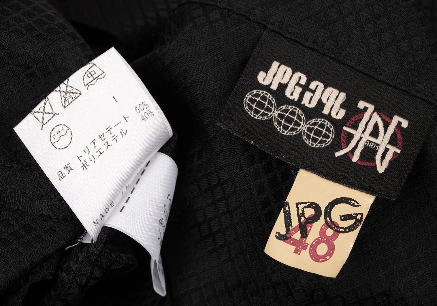 Jean Paul Gaultier Jacquard Zip Shirt Blouson in Black Size 48 Size US M / EU 48-50 / 2 - 20 Thumbnail