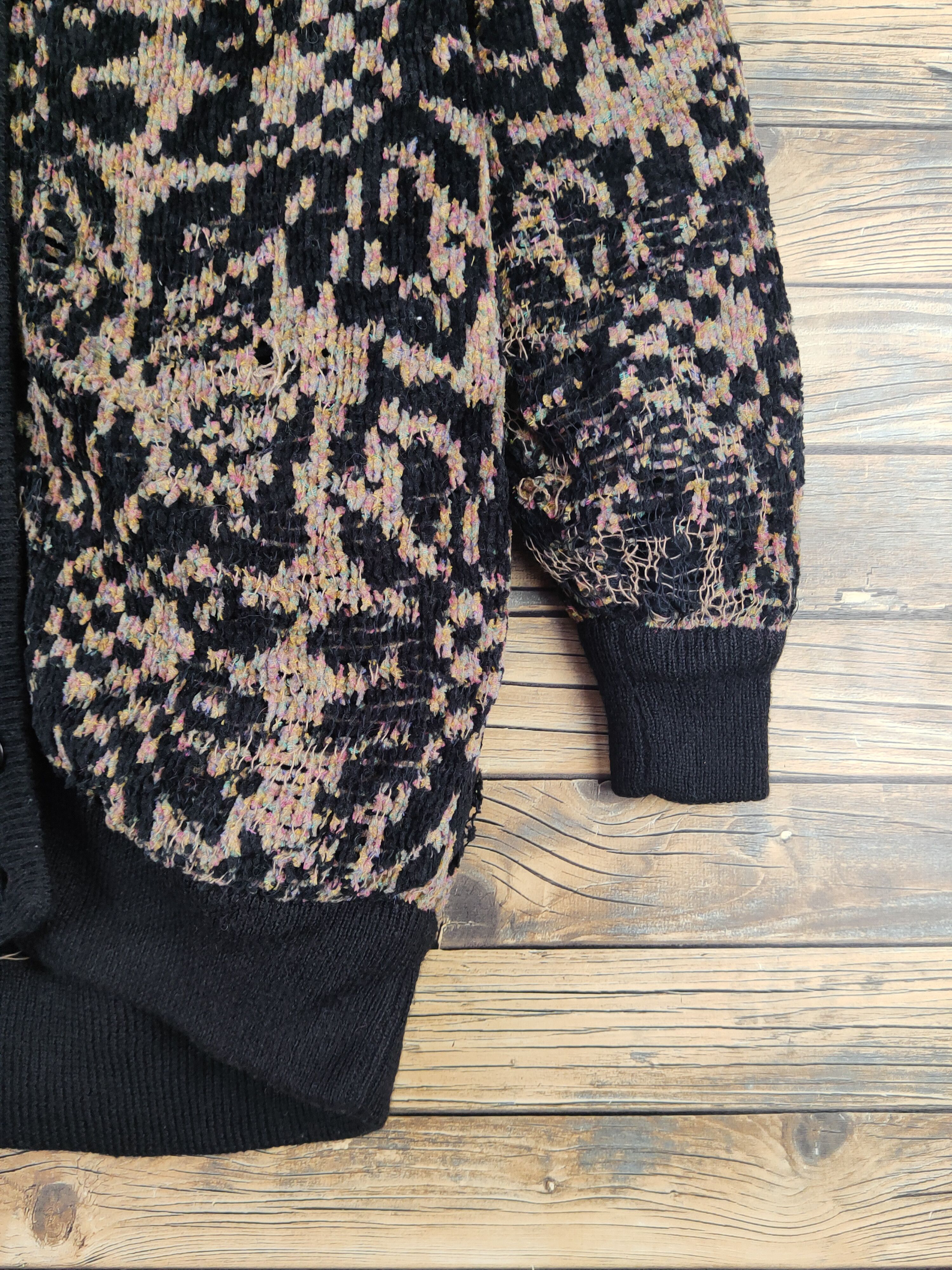 Japanese Brand × Vintage Acceilando Black Brown Knitwear Sweaters #W2165 Size M / US 6-8 / IT 42-44 - 8 Thumbnail