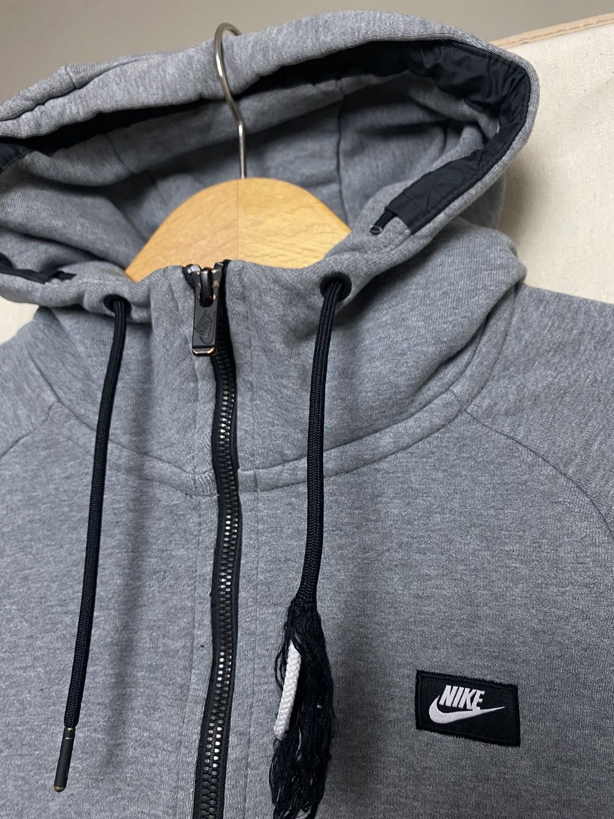 Nike Nike Grey Logo Swoosh Hoodie Size S Size US S / EU 44-46 / 1 - 2 Thumbnail