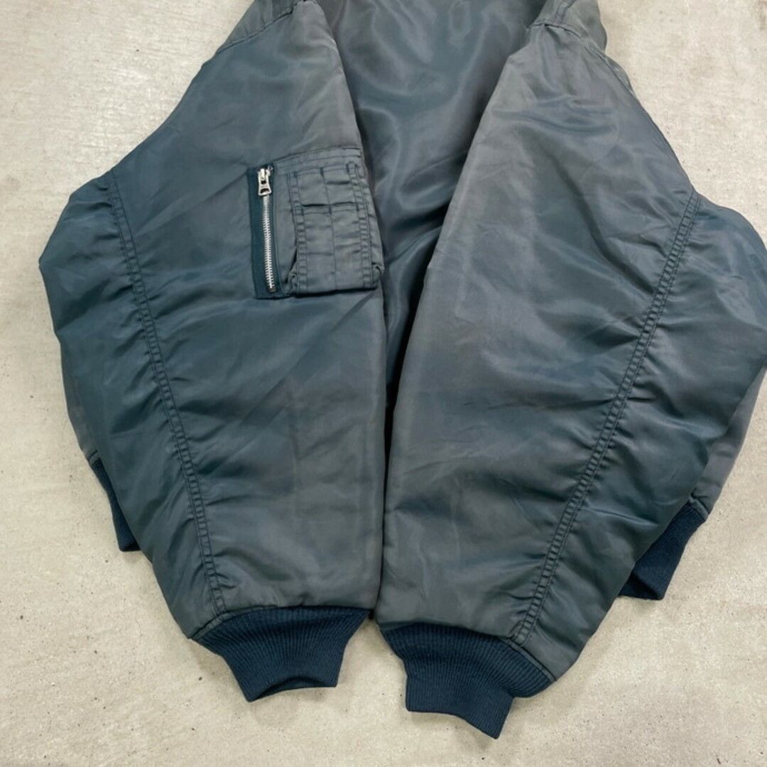 Alpha Industries Reversible 90s MA-1 Bomber jkt US army navy military usa Size US L / EU 52-54 / 3 - 12 Thumbnail