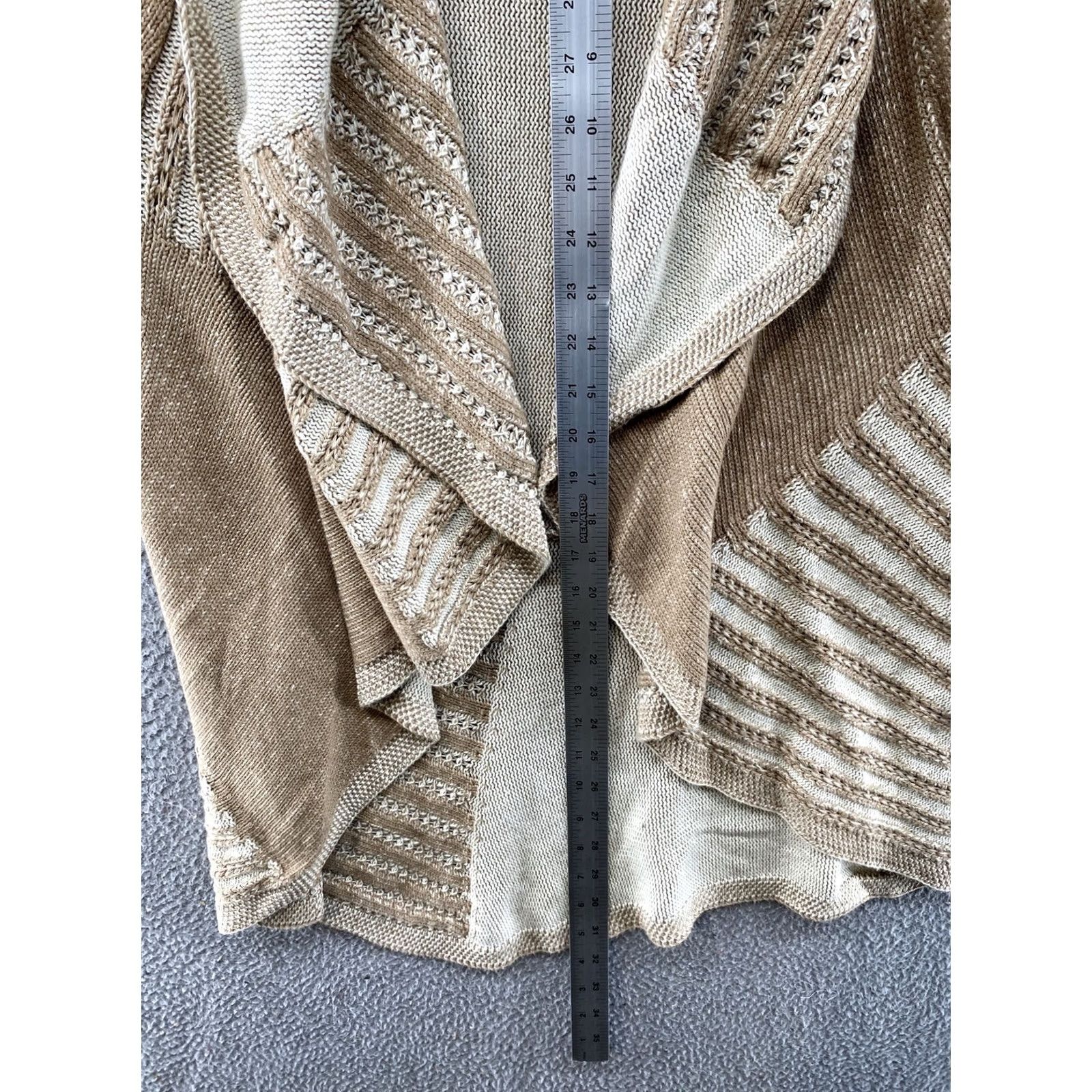 Charter Club Charter Club Cardigan Sweater Open Front Knit Shawl Collar Women Petite Large Multicolor Measurements: See Photos Womens Knit Cardigan Size L / US 10 / IT 46 - 7 Thumbnail