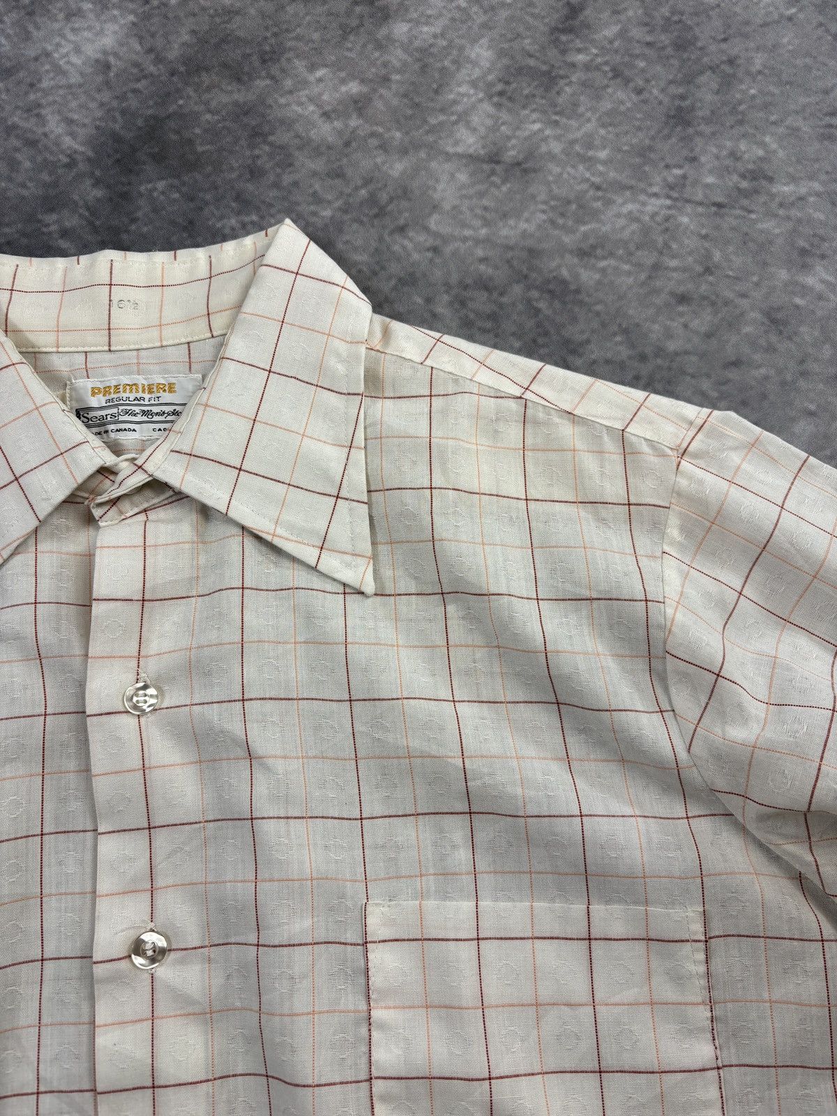 Sears 1970s Vintage Sears Shortsleeve Shirt Perma Sheer Mesh Heart Size US M / EU 48-50 / 2 - 4 Thumbnail