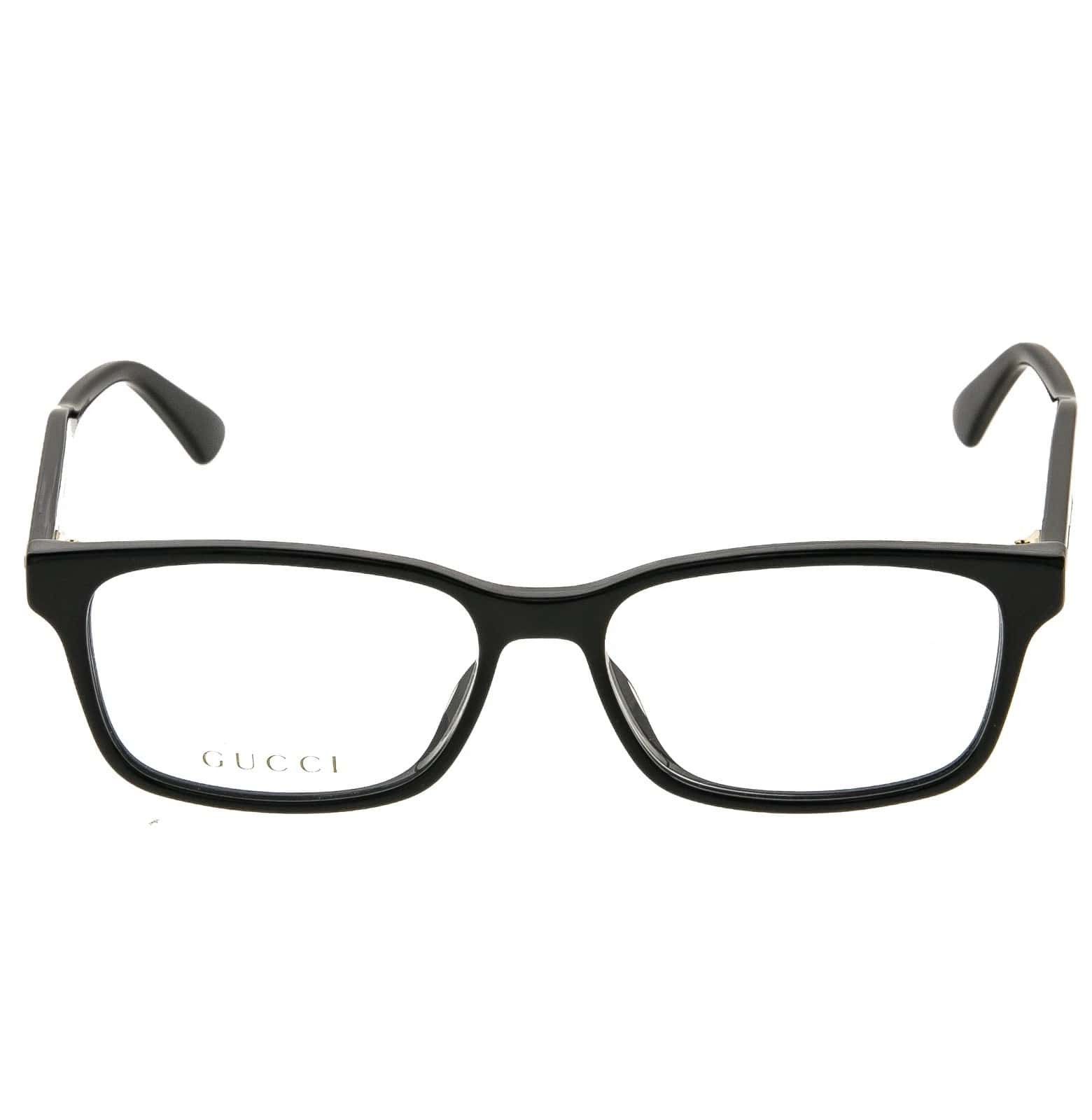Gucci GUCCI GG0826O 0826 Black Rectangular Eyeglasses 001 Frame Size ONE SIZE - 6 Thumbnail