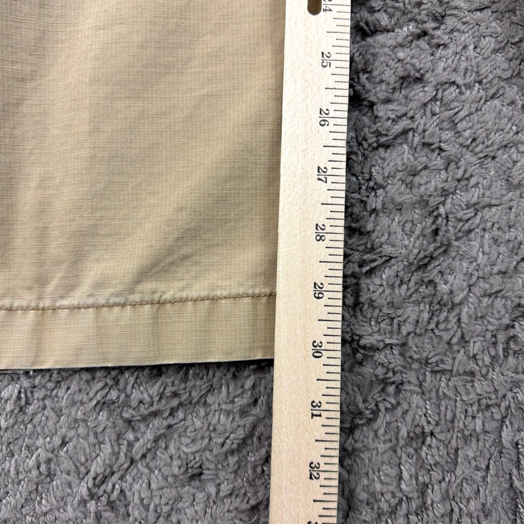 Vintage L.L. Bean Pants Mens 38 Cargo Canvas Beige Cotton Workwear Regular Straight Cargo Pocket 30 In Inseam 38x30 Mens Size US 38 / EU 54 - 7 Thumbnail