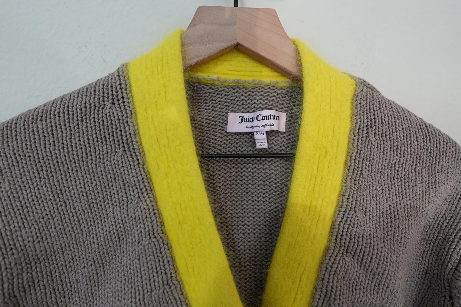 Juicy Couture Jeans Juicy Couture Cardigan Women's S/M Yellow Y2K Angora Trim Size S / US 4 / IT 40 - 3 Thumbnail