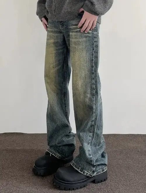 Y2k Vintage Blue Distressed Jeans