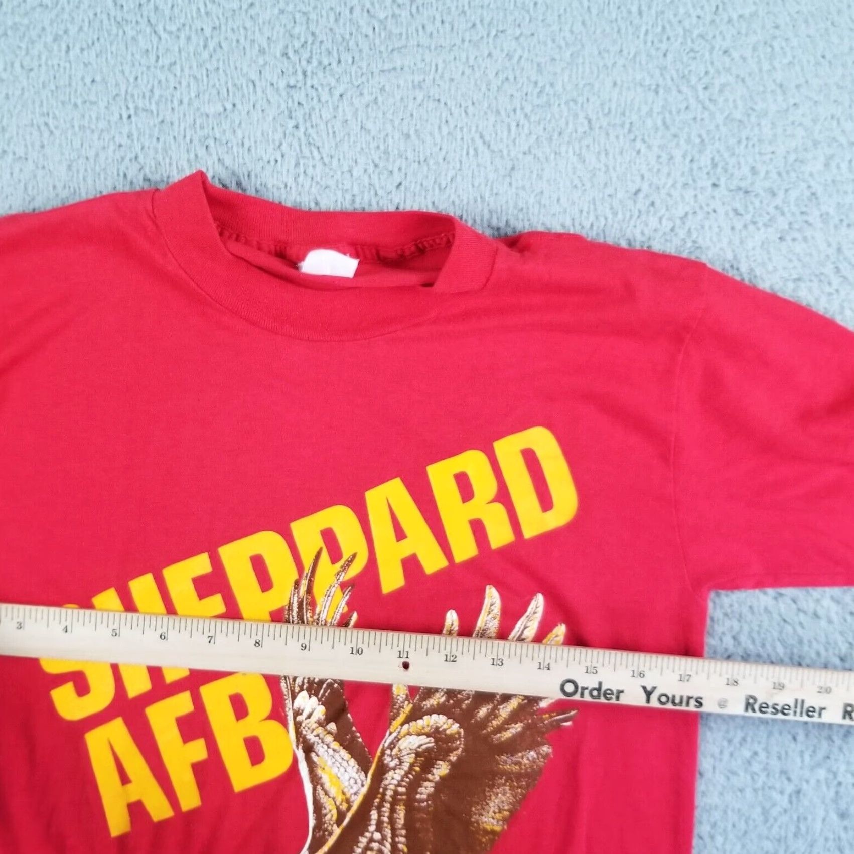 Vintage VINTAGE USAF Shirt Men S Small Red Eagle 70s 80s Military Texas Air Force Shirt Size US S / EU 44-46 / 1 - 6 Thumbnail
