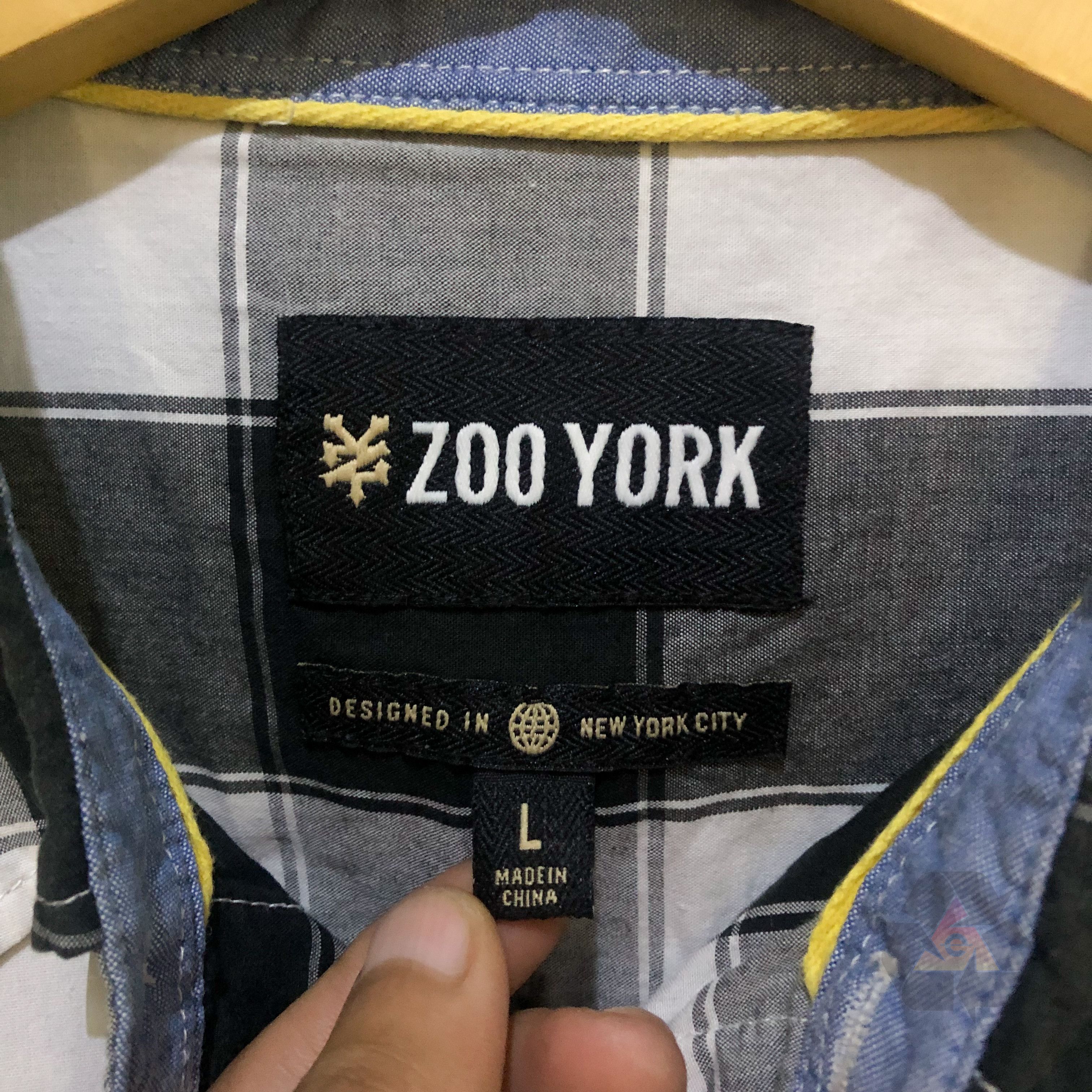 Vintage Zoo York Shirts Square Pattern Y2K Size US L / EU 52-54 / 3 - 7 Thumbnail