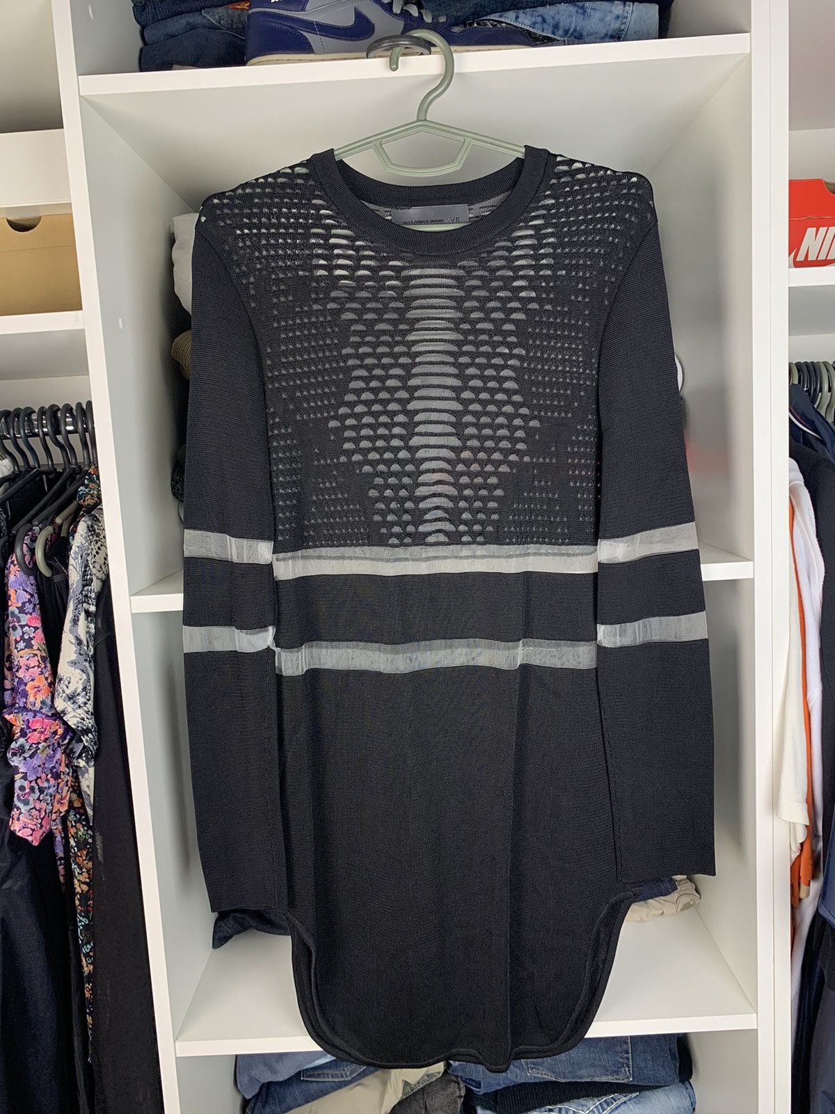 Alexander Wang Alexander Wang x H&M Long Sleeve Tunic Top with Perforated Size S / US 4 / IT 40 - 1 Thumbnail