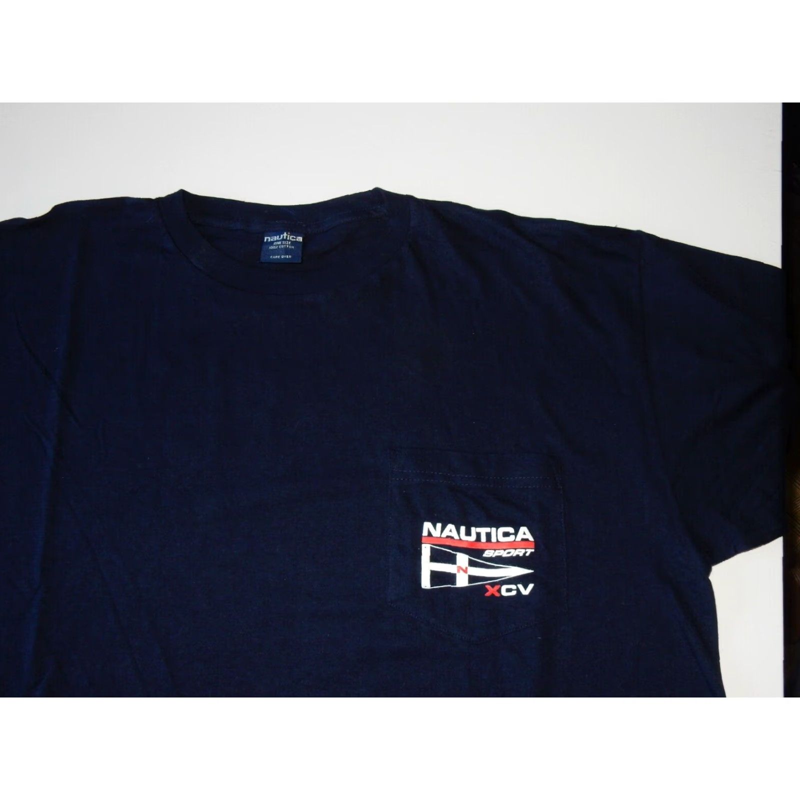 Nautica VINTAGE Nautica Men's Short Sleeve T-Shirt XL Blue Cotton 2000s Size US XL / EU 56 / 4 - 2 Thumbnail