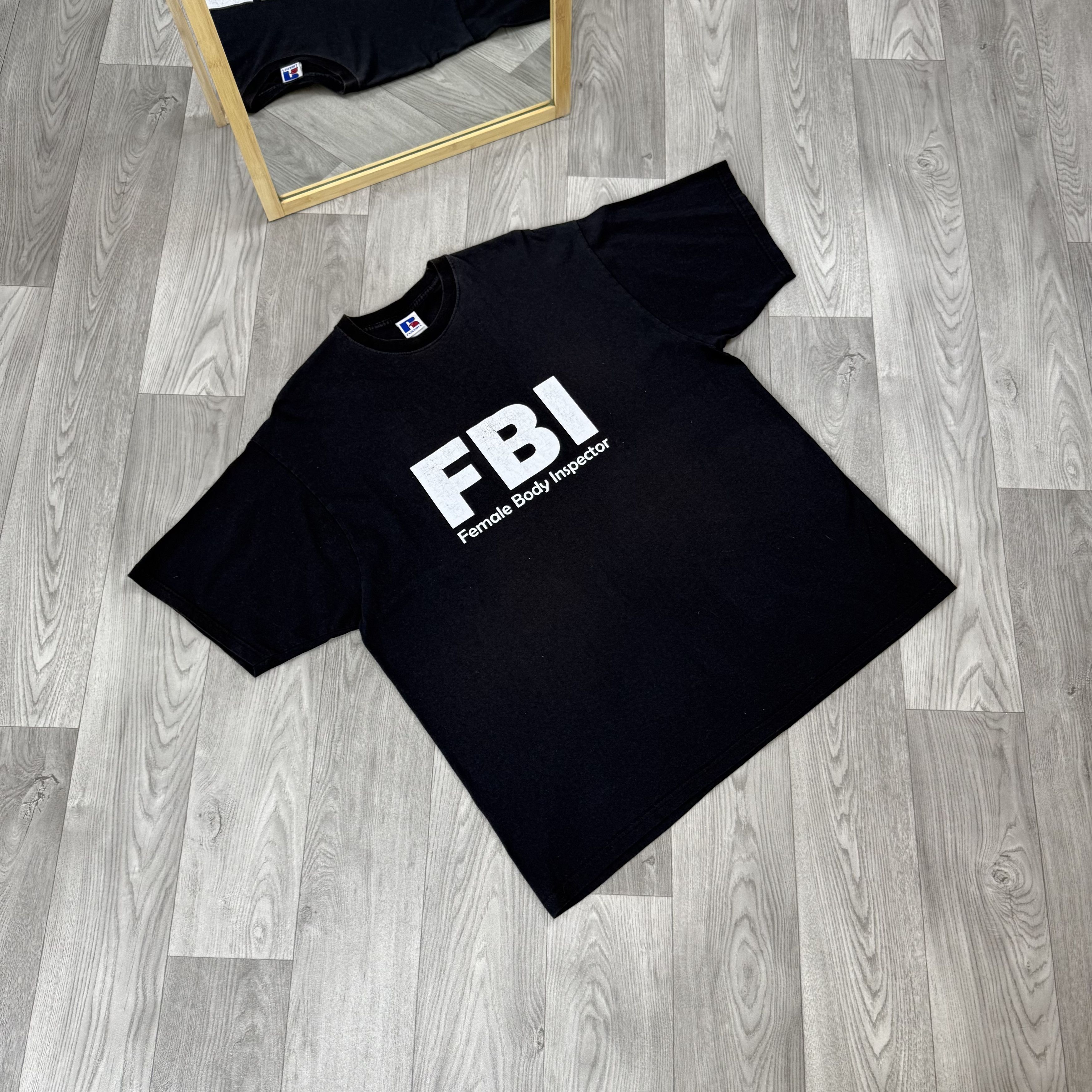 Hook-Ups Vintage Female Body Inspector FBI Adult Humor Tee Shirt Size US XXL / EU 58 / 5 - 2 Thumbnail