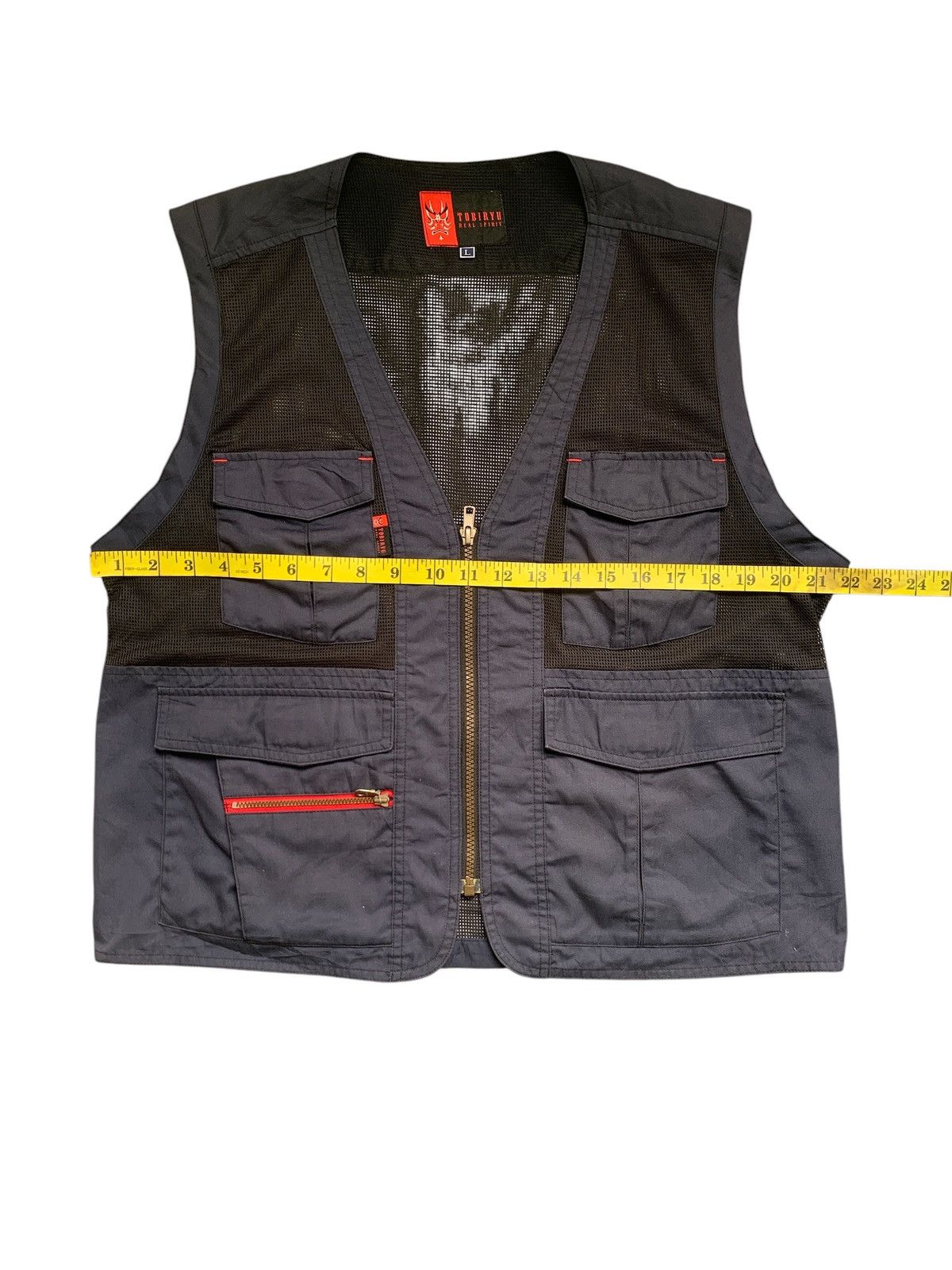Japanese Brand Rare Design Vintage Tobiryu Real Spirit Vests Size US L / EU 52-54 / 3 - 8 Thumbnail