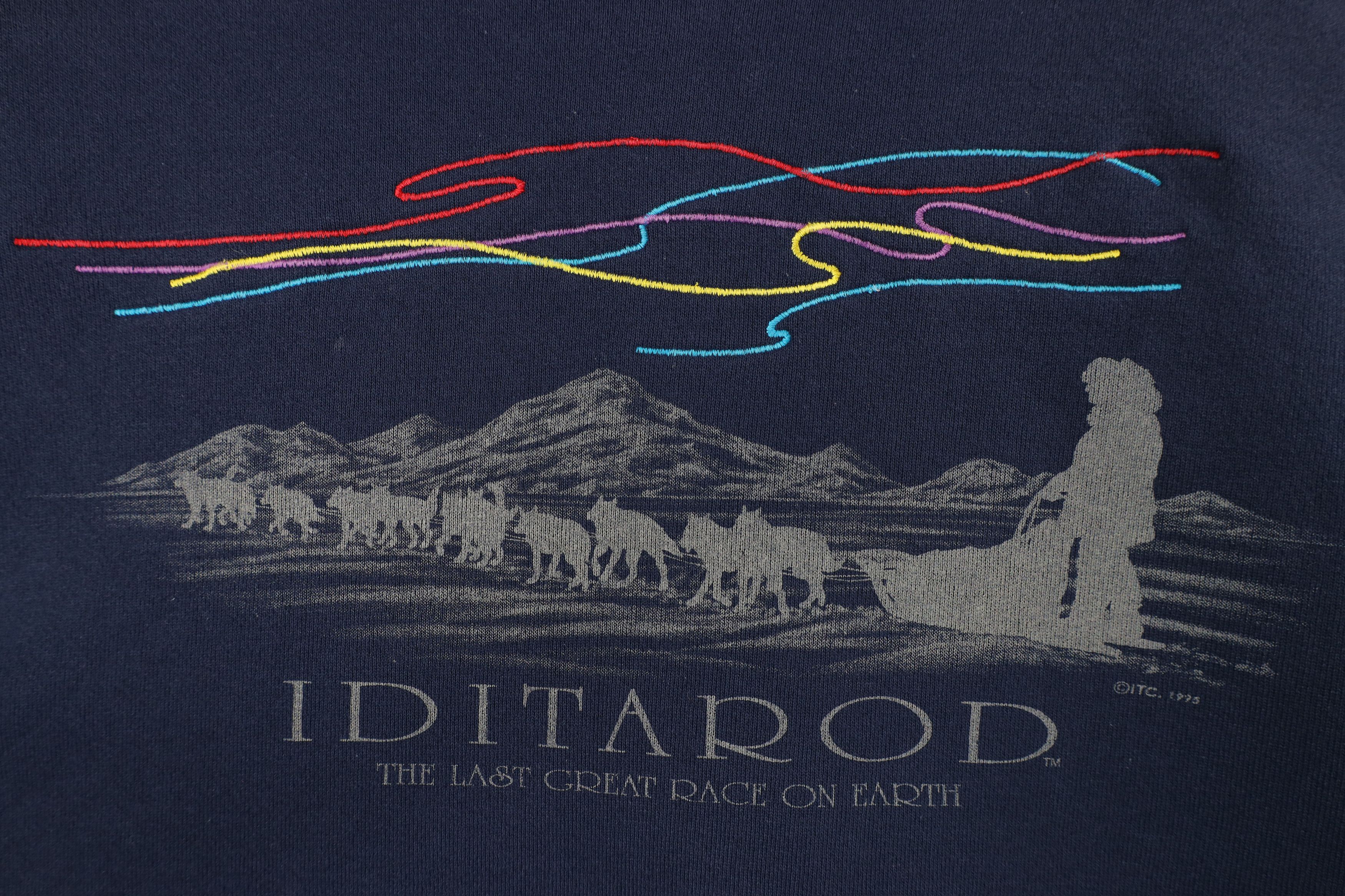 Vintage Vintage 90s Streetwear Iditarod Dog Race Sweatshirt USA Size US L / EU 52-54 / 3 - 4 Thumbnail