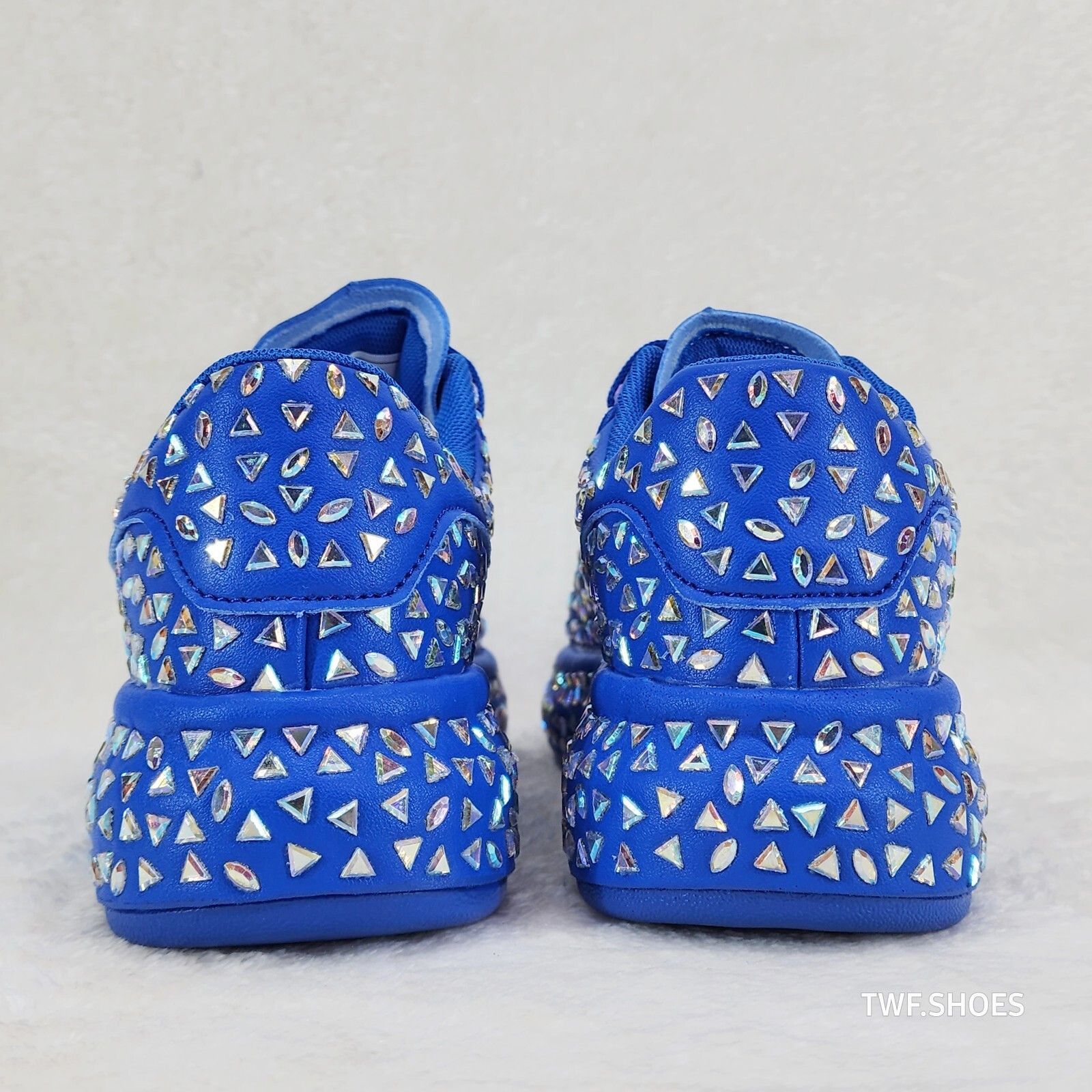 Other Geo Dazzle Cush Iridescent Stone Blue Platform Sneakers Tenn Size US 6 / IT 36 - 5 Thumbnail