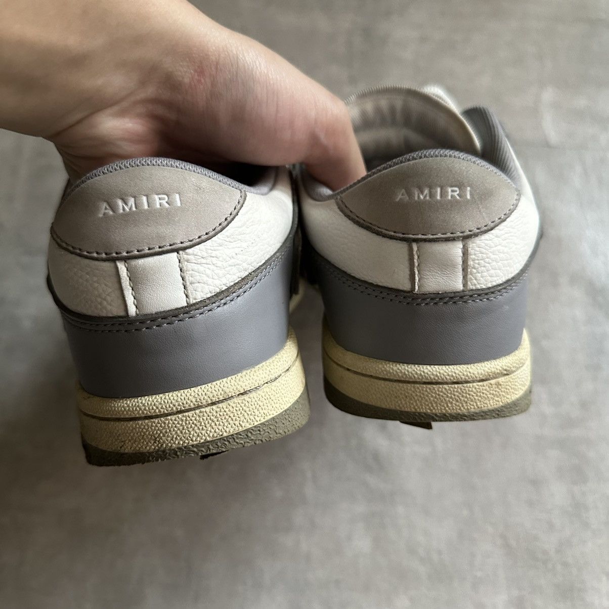 Amiri Amiri Skel Sneakers - White/Grey Size US 10 / EU 43 - 5 Thumbnail