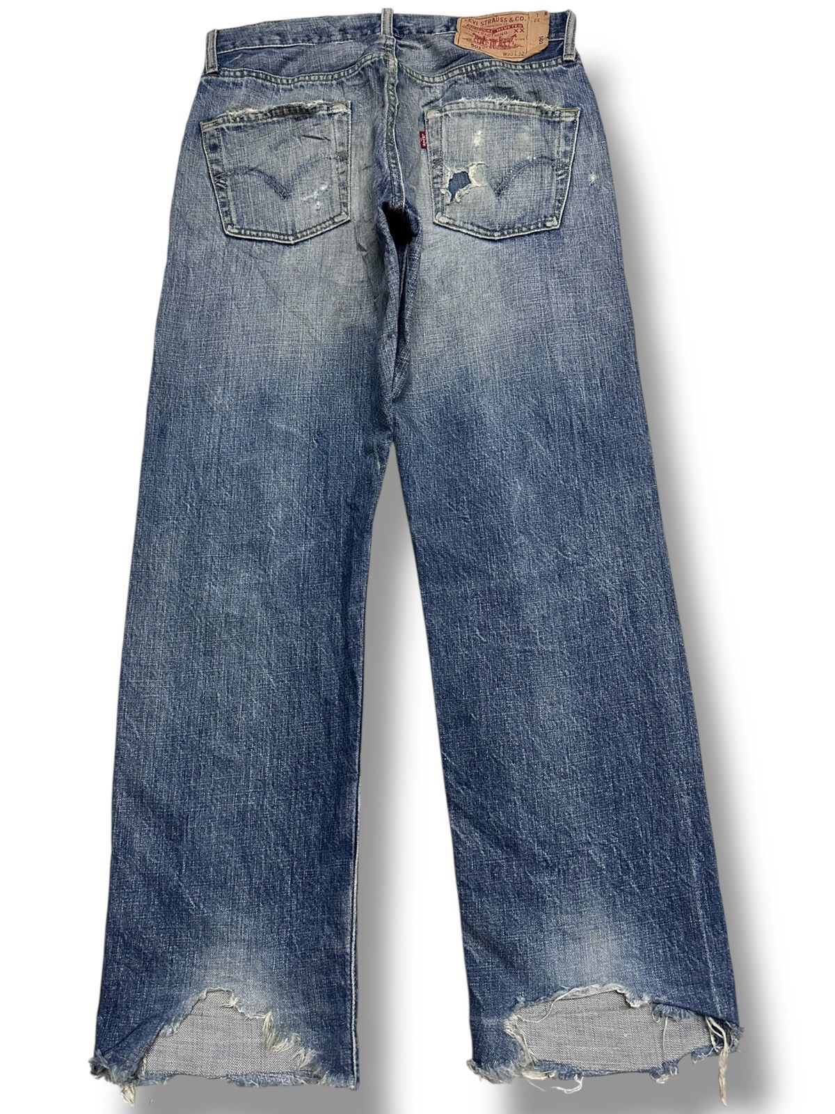 Levi's Levis 501 Vintage 90's Distressed & Faded Style Baggy Loose Size US 31 - 2 Thumbnail
