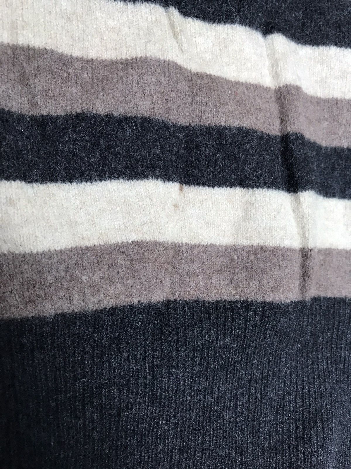 Gran Sasso GRAN SASSO DENSE WOOL & CASHMERE BLEND STRIP CREWNECK JUMPER Size M / US 6-8 / IT 42-44 - 5 Thumbnail
