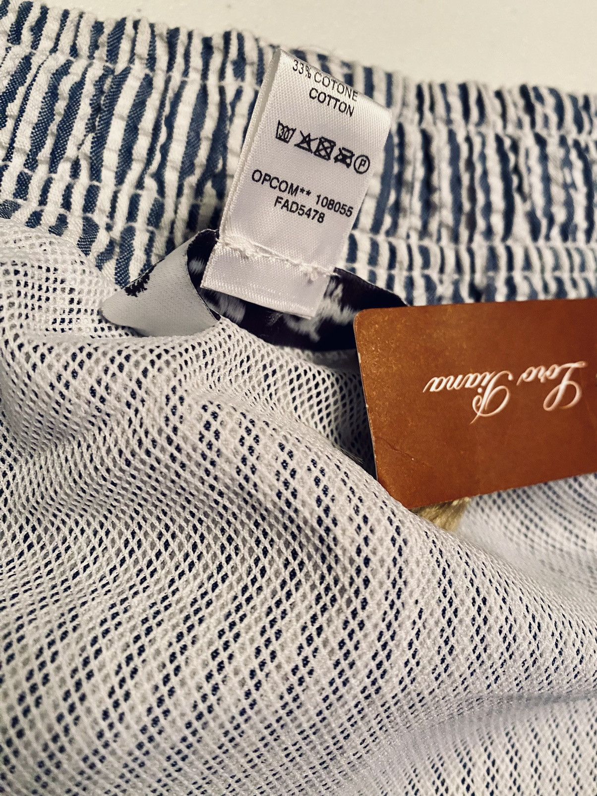 Loro Piana Loro Piana 🇮🇹 Blue Bay Striped Resort Pool Swim Trunks XL NWT Size US 38 / EU 54 - 10 Thumbnail