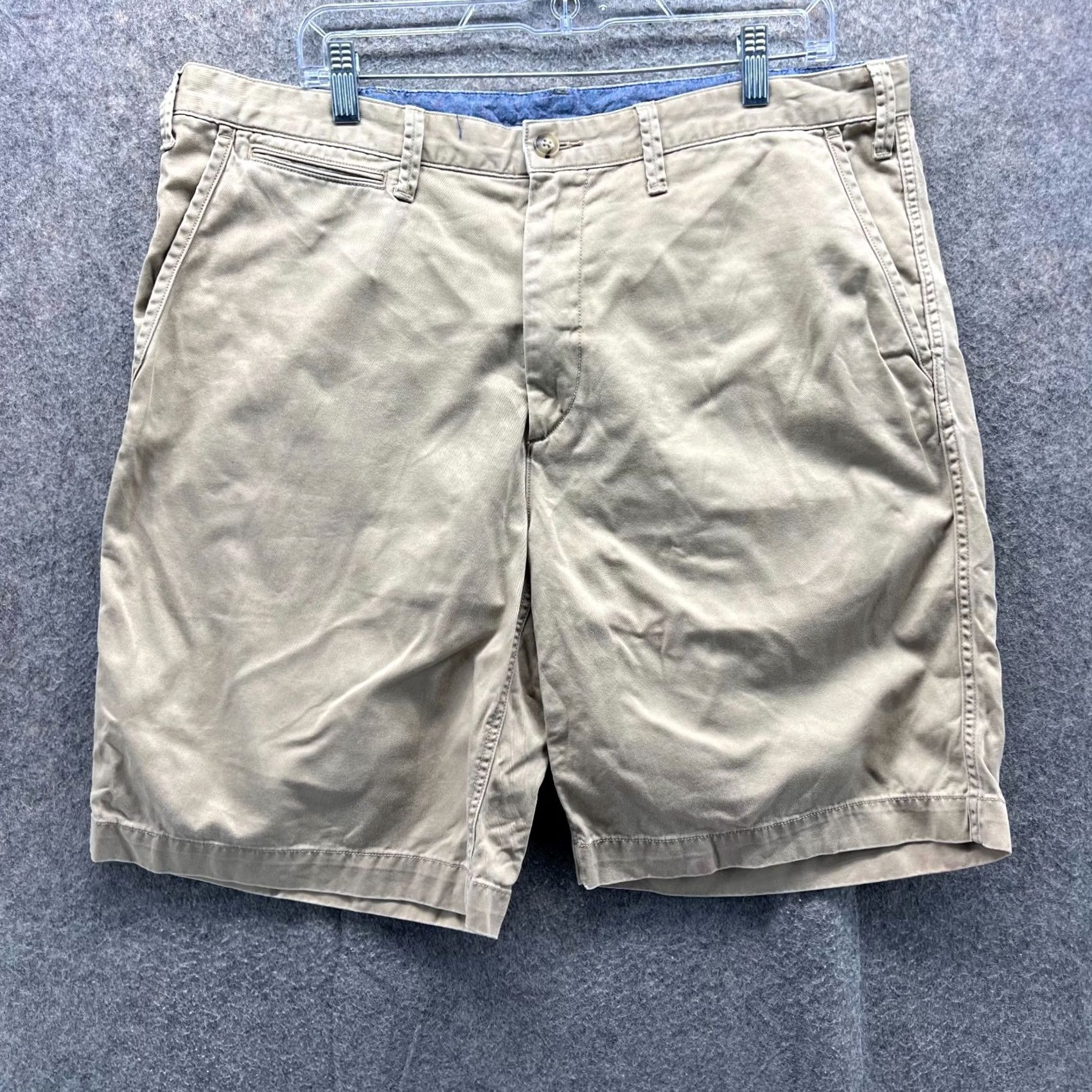 Polo Ralph Lauren Polo Ralph Lauren Shorts Men 36 Khaki Chino Flat Front Relaxed Cotton Tan Beige Pocketed 8in Inseam Casual Travel Vintage: No Mens Size US M / EU 48-50 / 2 - 2 Thumbnail