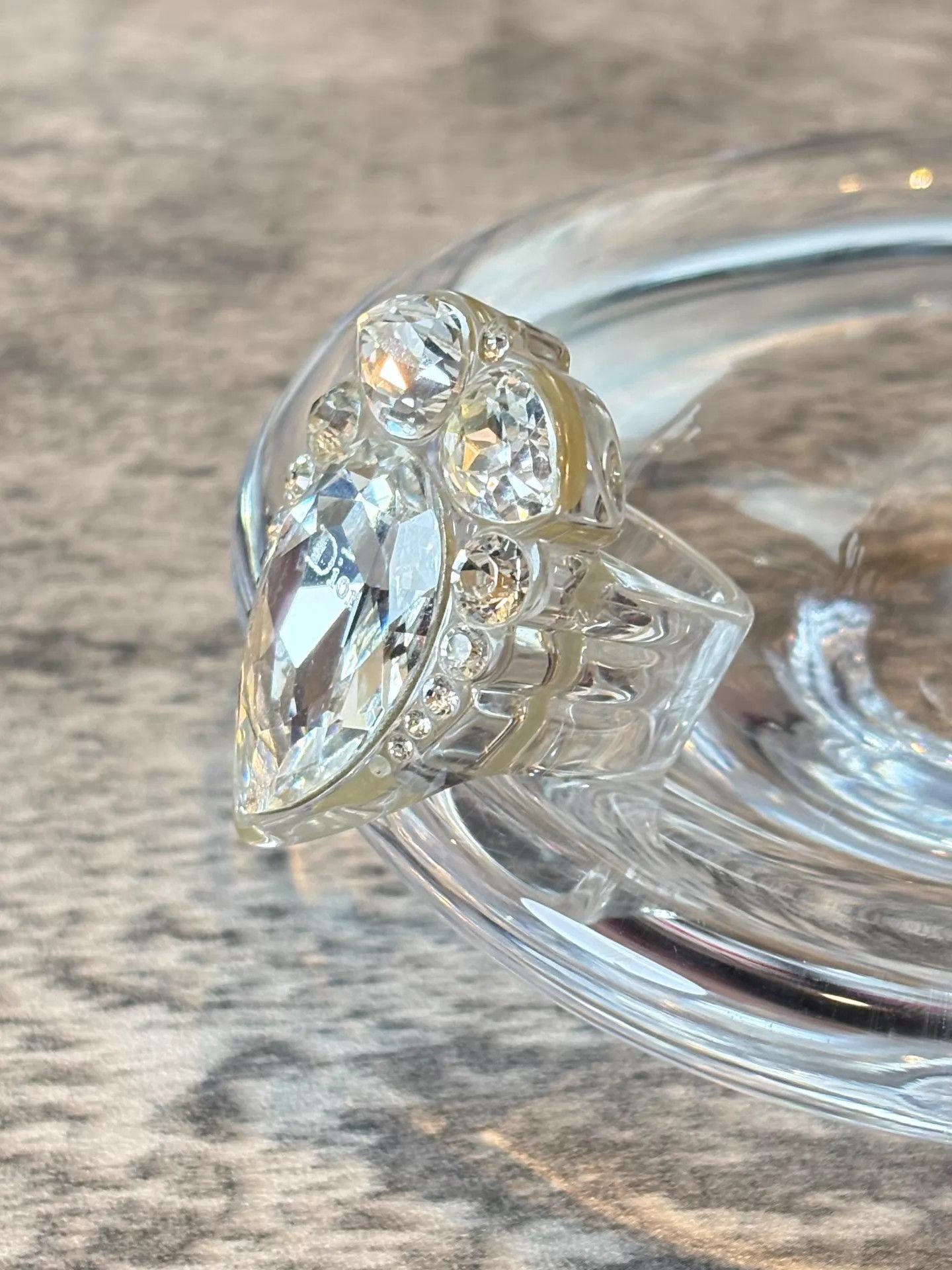 Dior Dior 04 Runway Multi-Faceted Acrylic Ring Size ONE SIZE - 2 Thumbnail