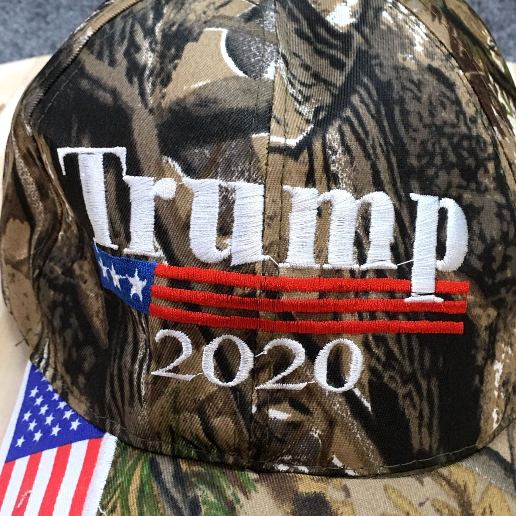 Logo 7 Trump 2020 Baseball Hat Mens Green One Size Curved Brim Embroidered Logo Size ONE SIZE - 3 Thumbnail