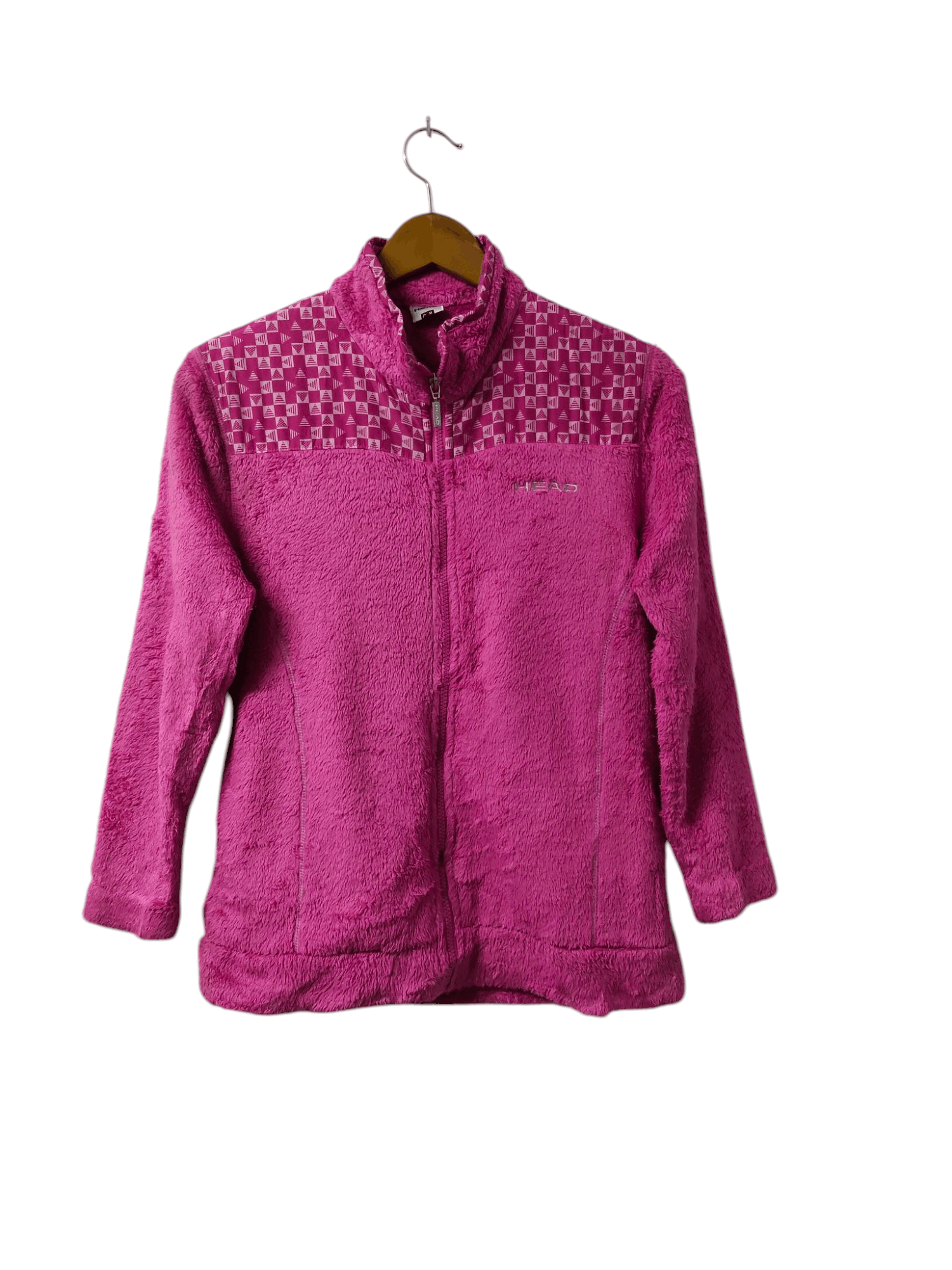 Japanese Brand vintage HEAD fleece jacket sweater pink size m Size M / US 6-8 / IT 42-44 - 1 Thumbnail