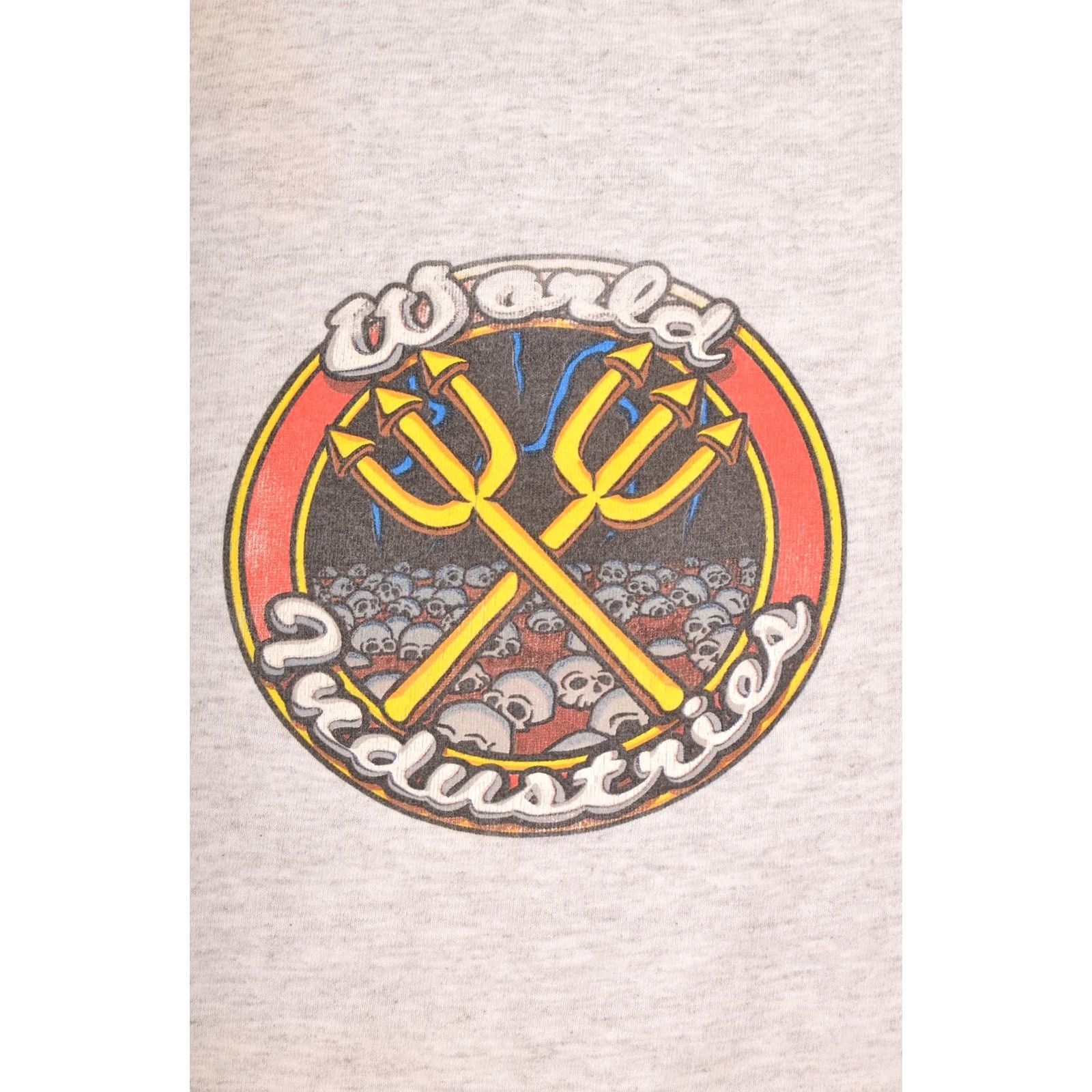 World Industries World Industries Vintage Skateboard SB T-Shirt Mens Size M Silver USA Made in USA Size US M / EU 48-50 / 2 - 2 Thumbnail