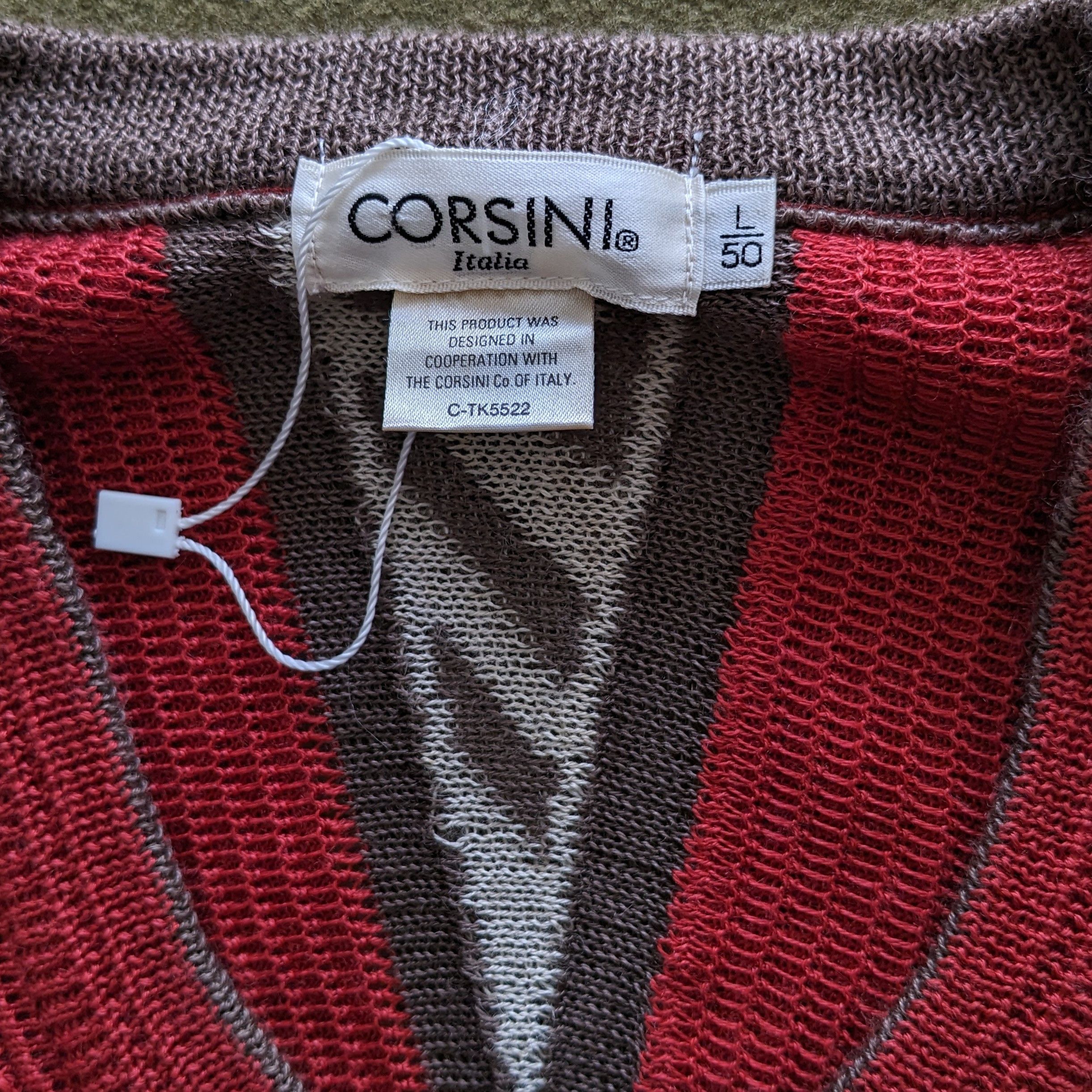 Other Vintage CORSINI ITALIA Fashion Style Sweatshirt Size US XL / EU 56 / 4 - 5 Thumbnail