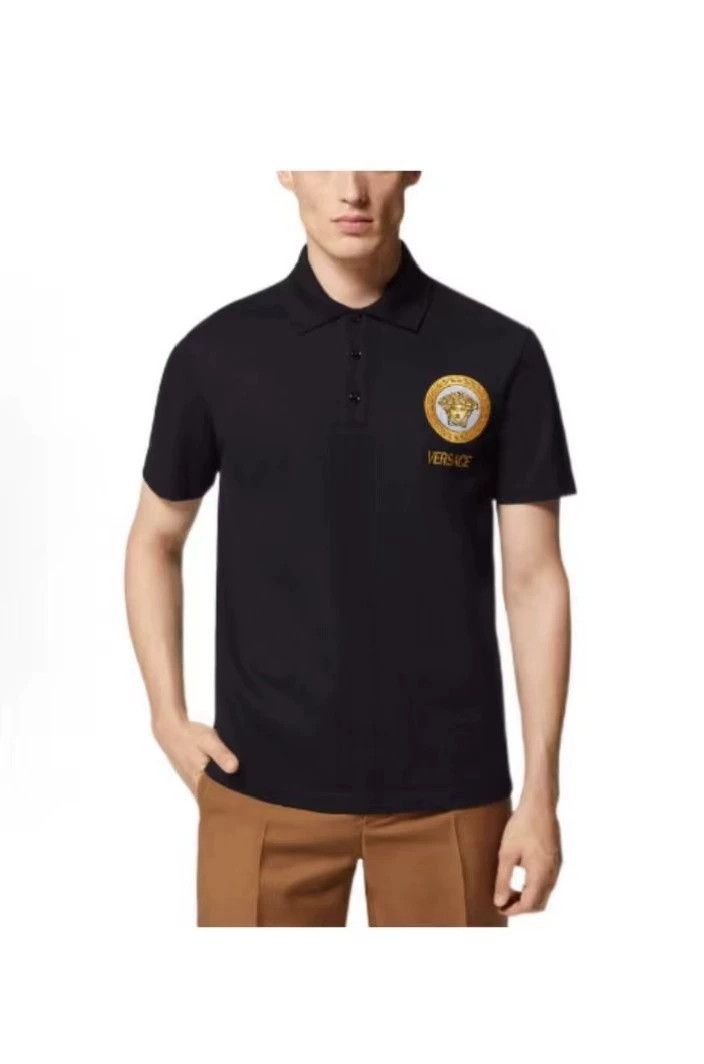 Versace Versace Men's Crew Neck Black Casual T-Shirt Short Sleeve Size US XL / EU 56 / 4 - 3 Thumbnail