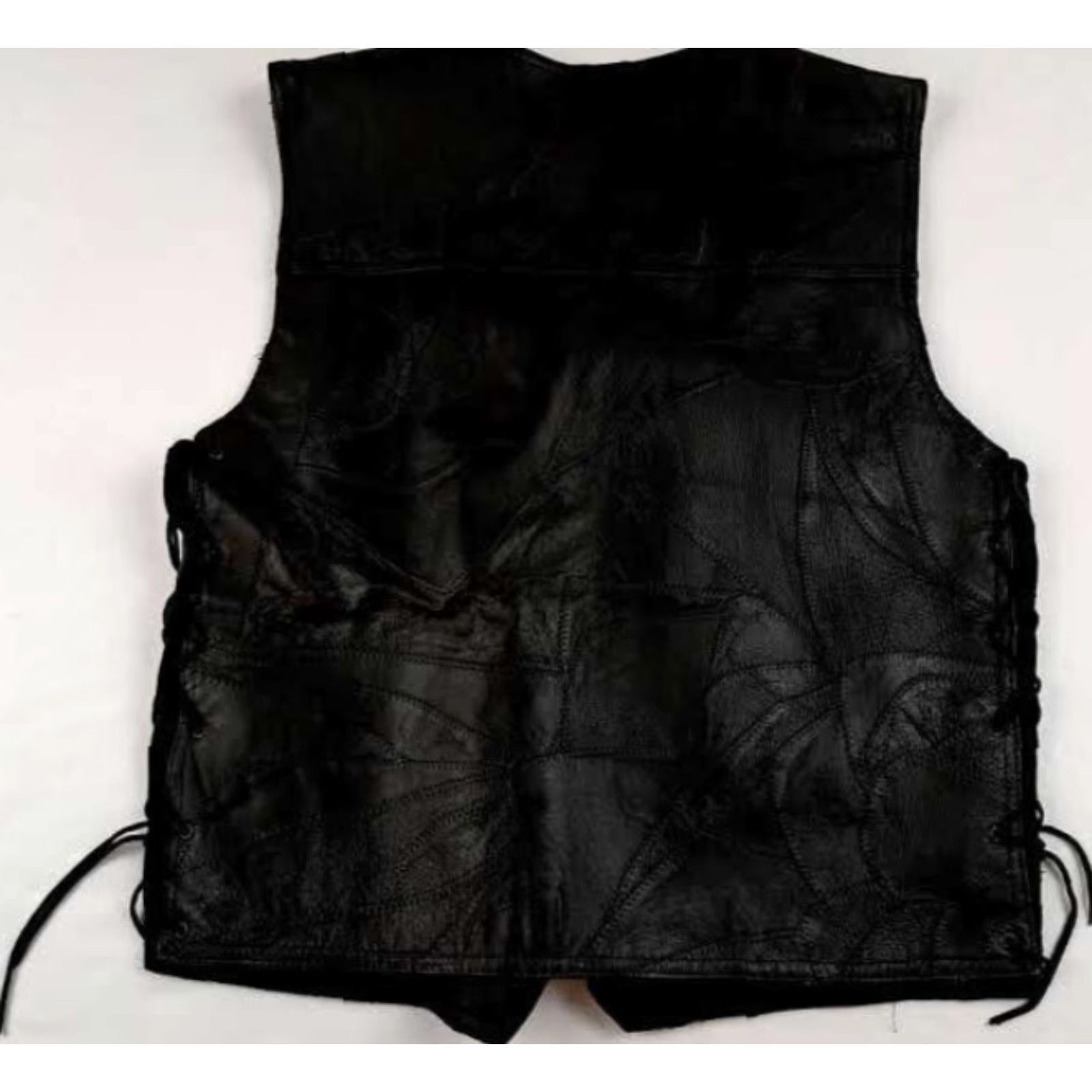 Vintage Canyon Creek Vest Men Biker Motorcycle Leather Black Snaps Front Pockets Size M 26in Long Regular Size US M / EU 48-50 / 2 - 4 Thumbnail