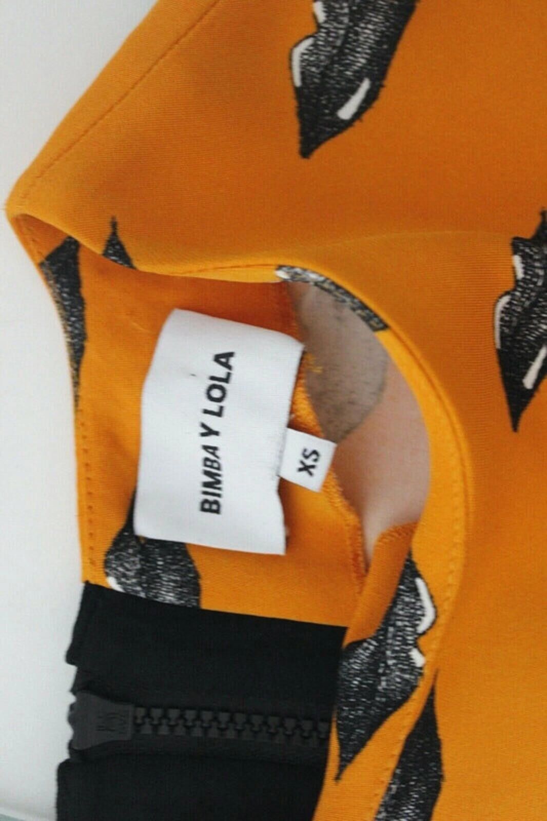 Other Bimba Lola Orange Lips print Shift Dress XS uk 6 Size XS / US 0-2 / IT 36-38 - 3 Thumbnail