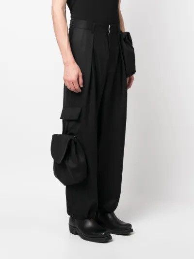 Ader Error Ader Error PINSTRIPED WOOL CARGO PANTS Size US 32 / EU 48 - 4 Thumbnail