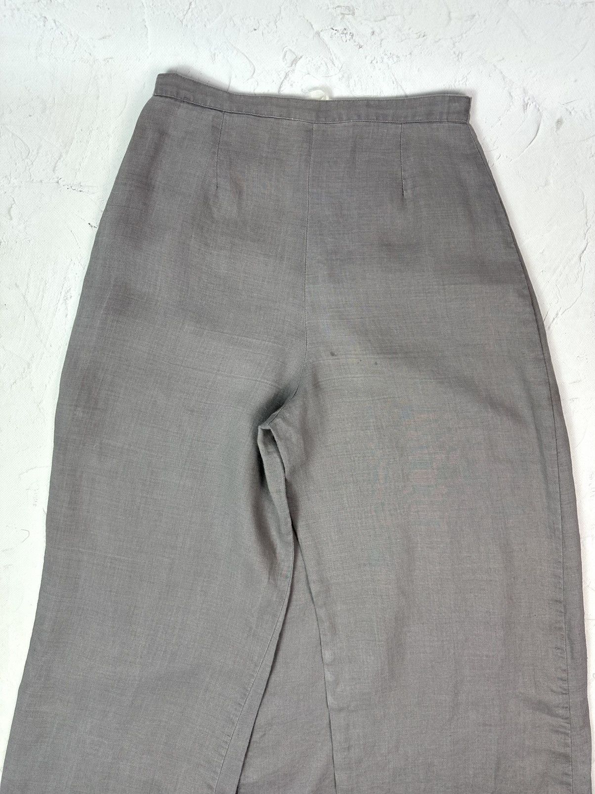 If Six Was Nine Vintage Yohji Yamamoto Style Linen Pants With Skirt Details Size 28" / US 6 / IT 42 - 7 Thumbnail