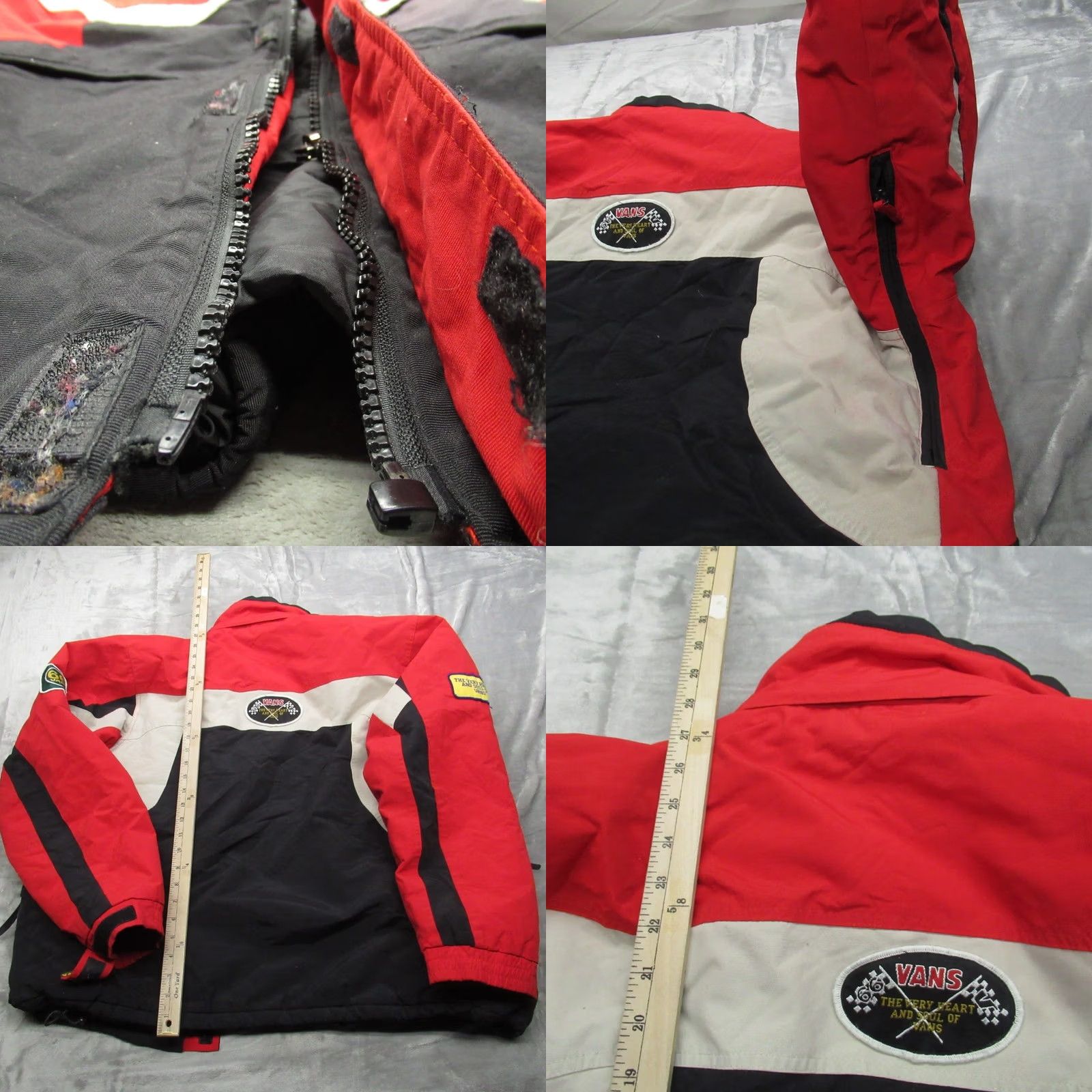 Vans VANS Jacket Men XL Red Black Waterproof Insulated Snowboard Winter Wind READ Windbreaker Geometric Retro Size US XL / EU 56 / 4 - 8 Thumbnail