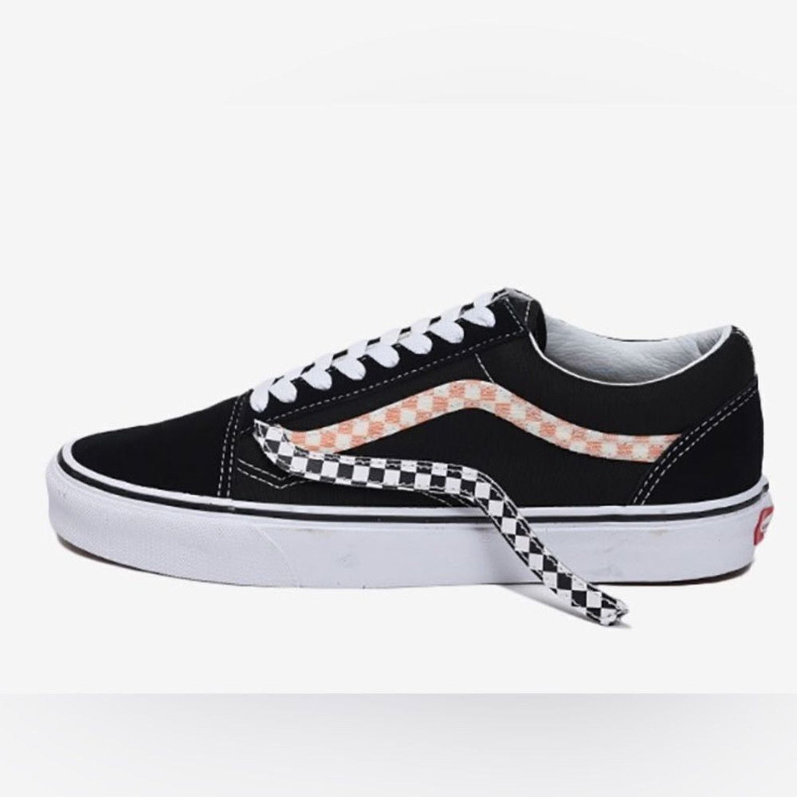 Vans Vans Old Skool Black & White Checkered Jazz Stripes Size US 10.5 / EU 43-44 - 2 Thumbnail