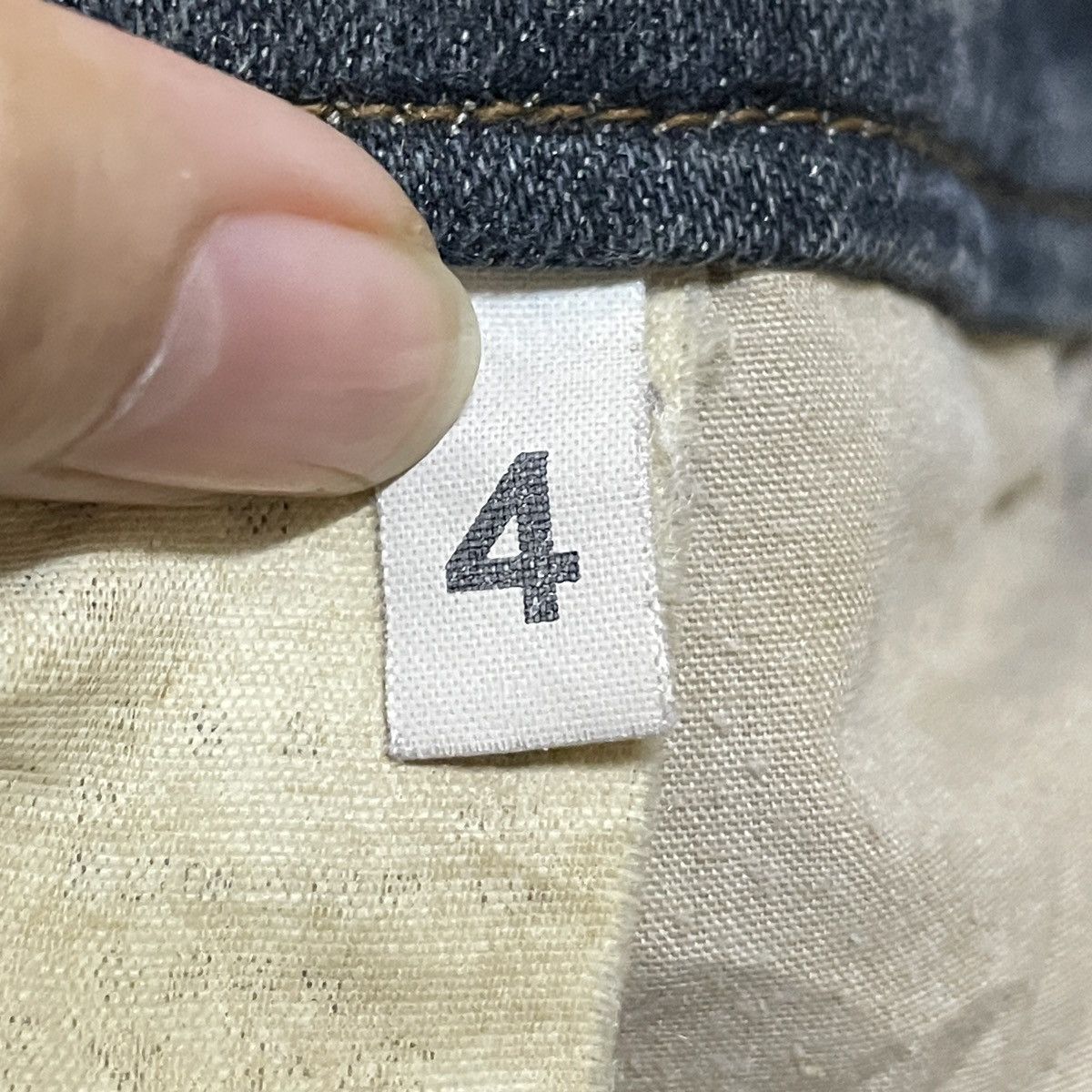 Le Grande Bleu (L.G.B.) Rare Design Vintage Brand E.N.Up Super Flared Jeans 2000s Size US 29 - 11 Thumbnail