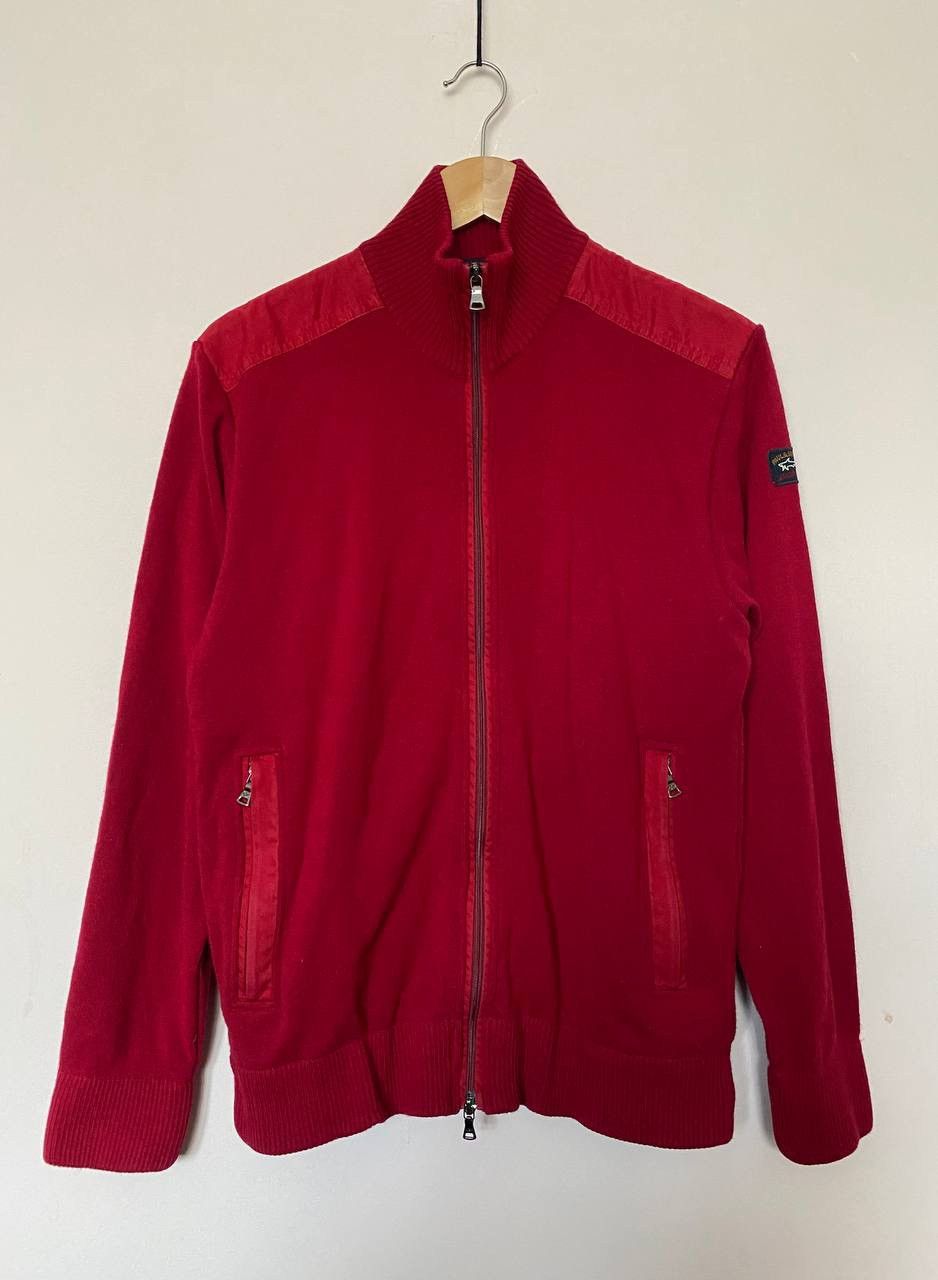Paul & Shark RRP 530$ PAUL& SHARK WOOL FULL ZIP SWEATER WITH ICONIC BADGE Size US M / EU 48-50 / 2 - 1 Thumbnail