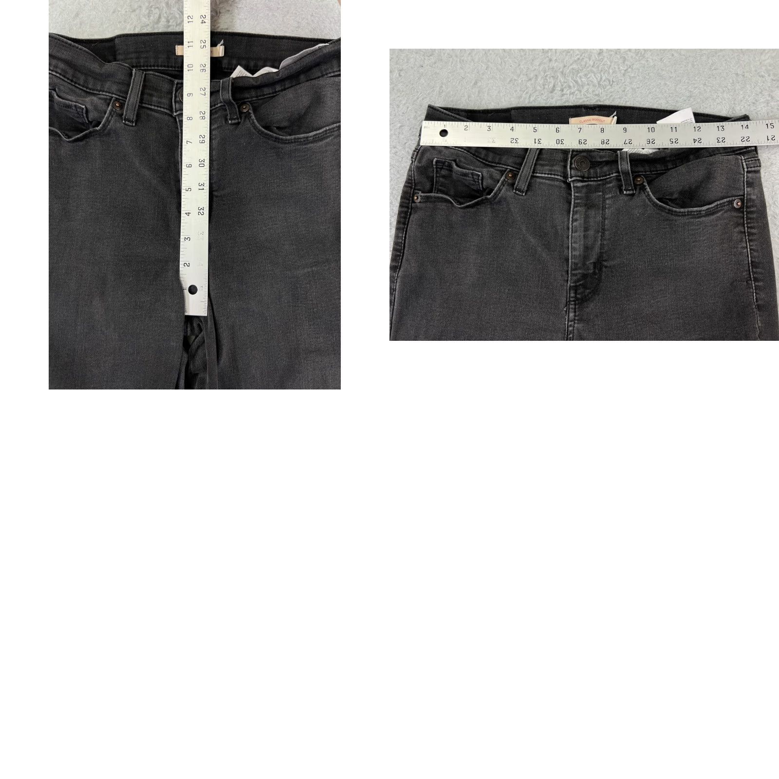 Levi's Levis Jeans Womens 8S Black Denim Classic Bootcut Cotton Blend Western Size 30" / US 8 / IT 44 - 10 Thumbnail