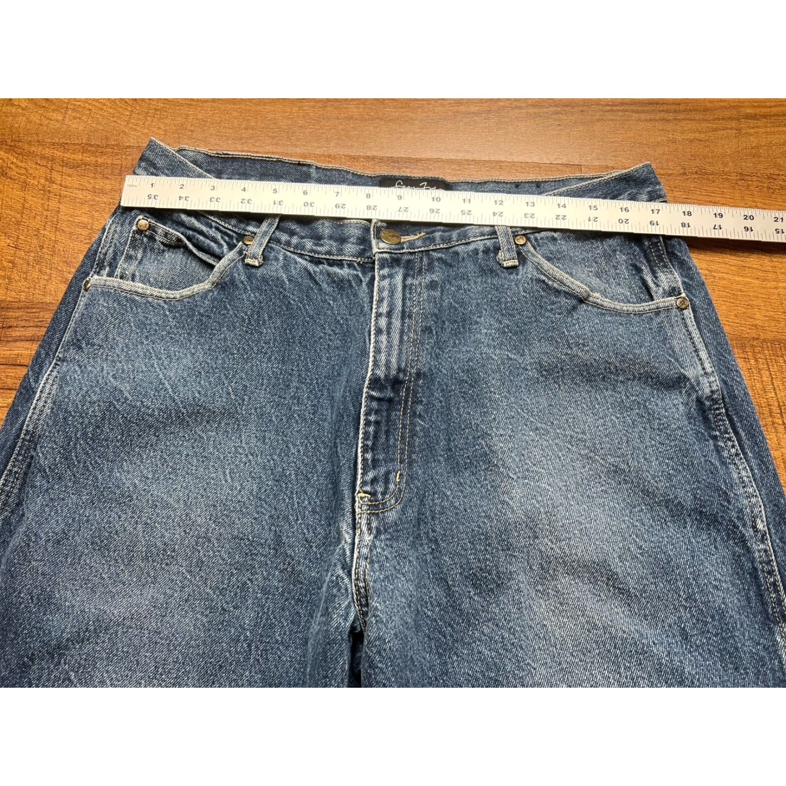 Sean John VINTAGE Sean John Jeans Baggy Wide-Leg 90s Hip Hop Grunge Men 34x31 Blue Cotton Logo Embroidered 5-Pocket United States Mens Size US 34 / EU 50 - 7 Thumbnail